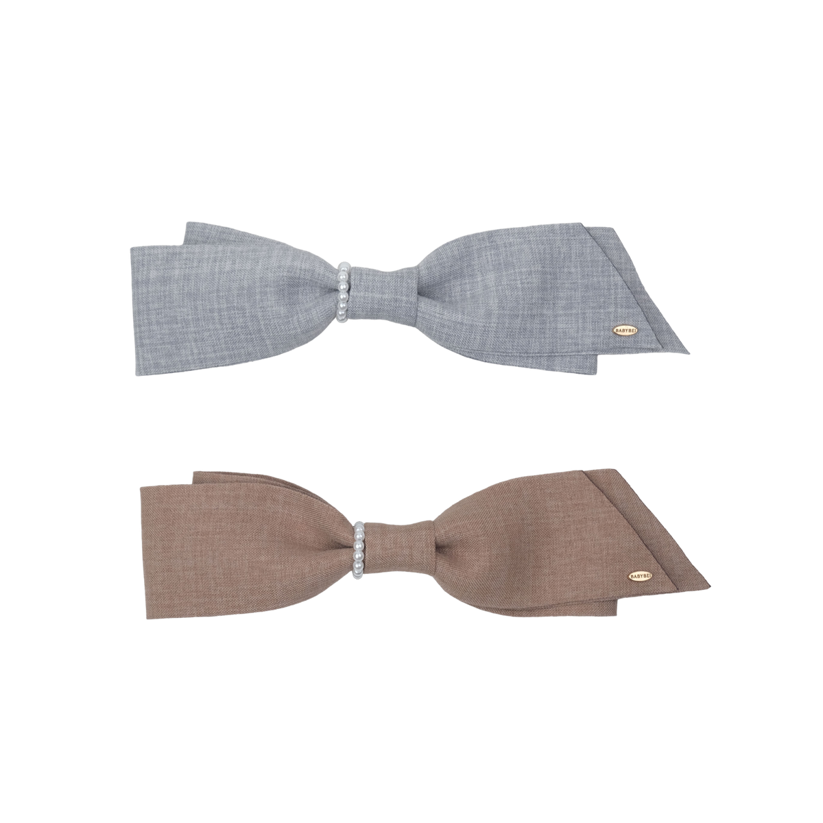 Suiting Pearl Medium Hair Barrette (2 Layered & 1 Strand)