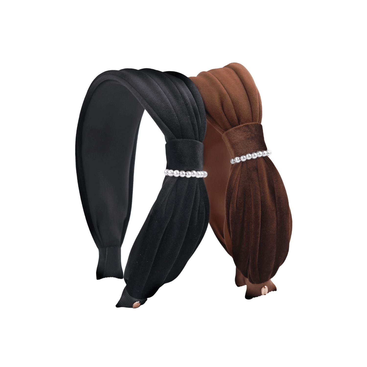Velvet Pearl Headband (Waist-wrapping & 1 Strand)