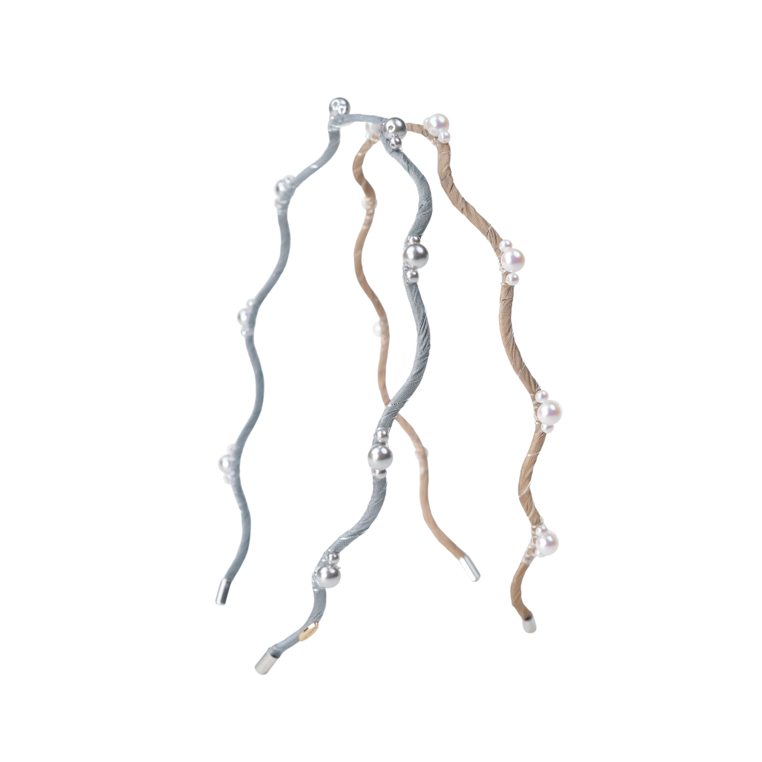 豆豆珍珠超细版发箍(波浪隔三珠)