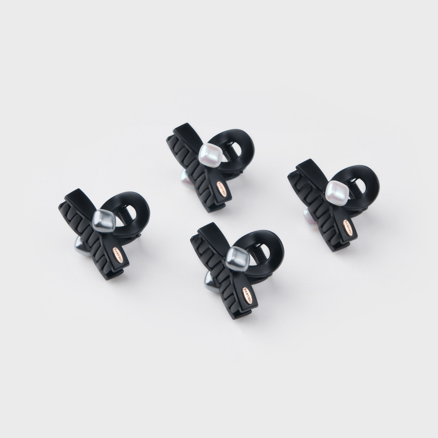 豆豆珍珠小号抓夹(领结方形珠)