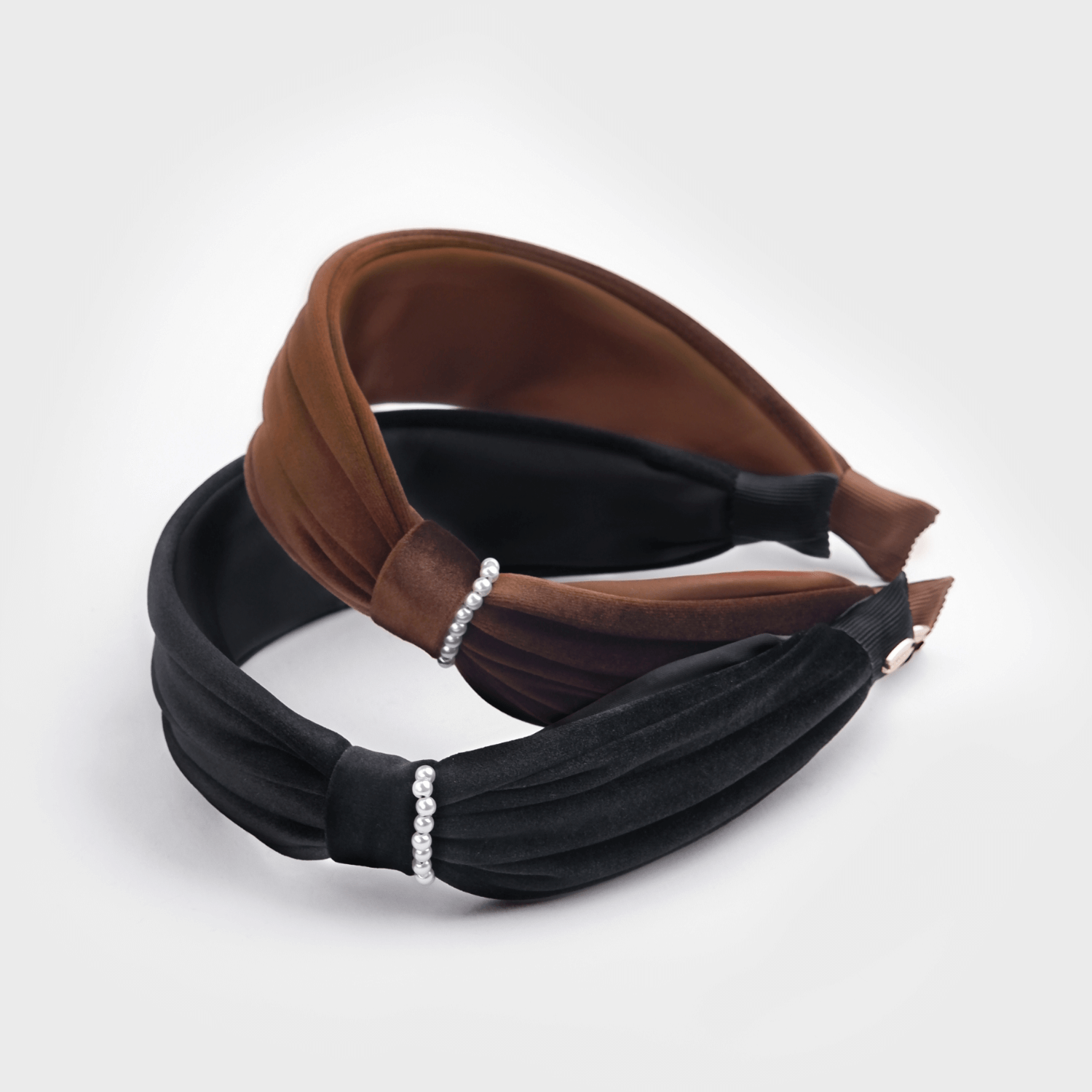 Velvet Pearl Headband (Waist-wrapping & 1 Strand)