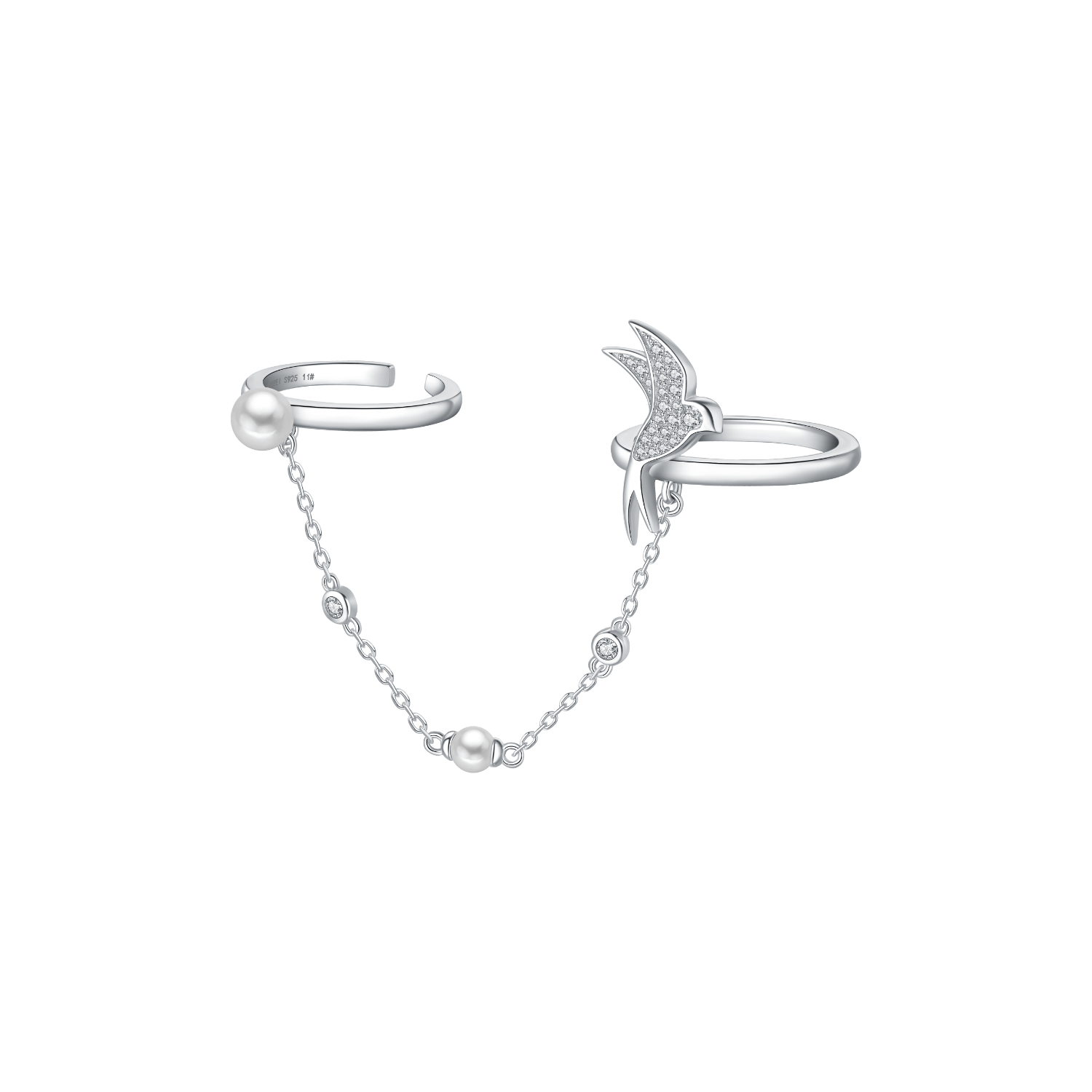Swallow Two Finger Ring