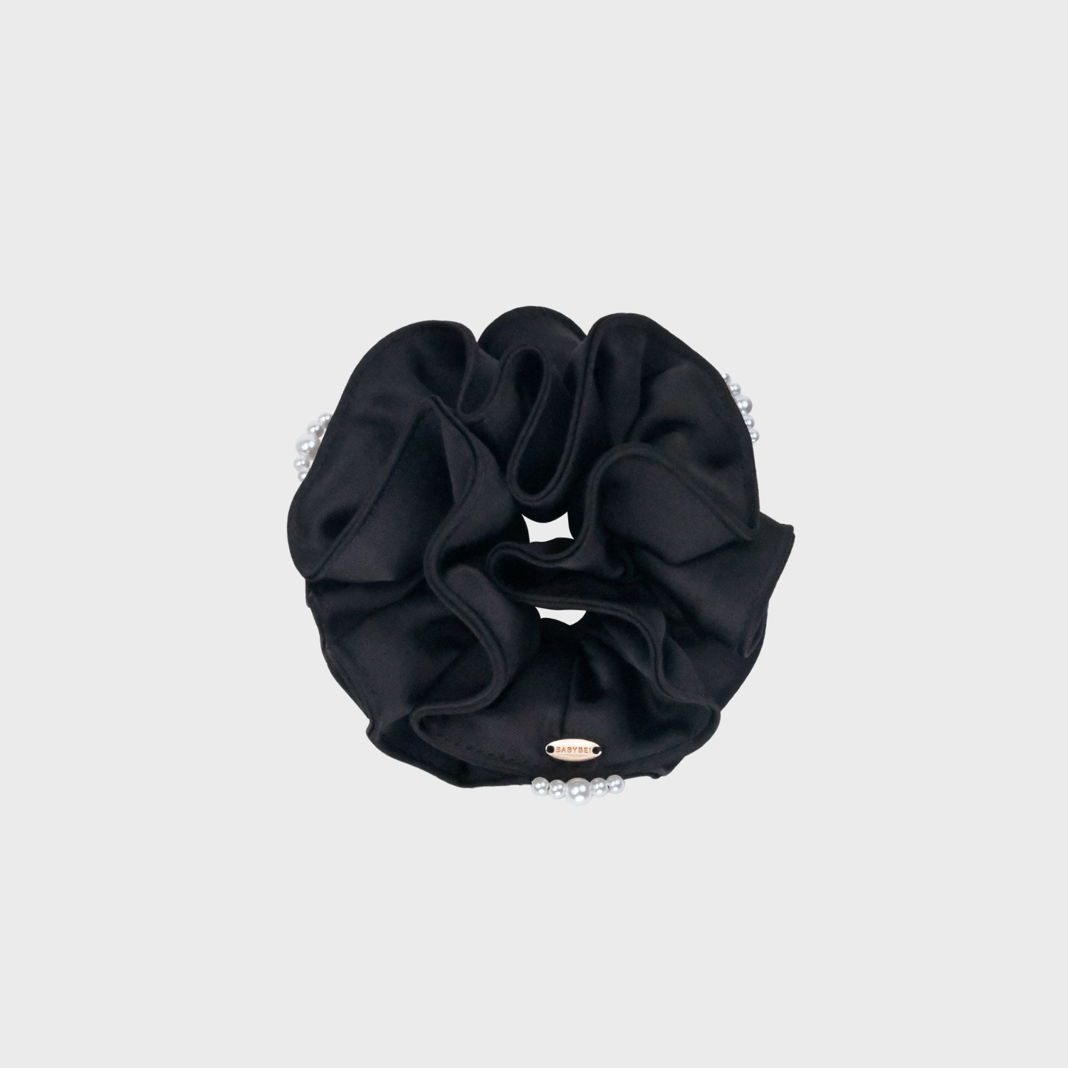 Satin Pearl Medium Scrunchie (2 Layered & Gradient)