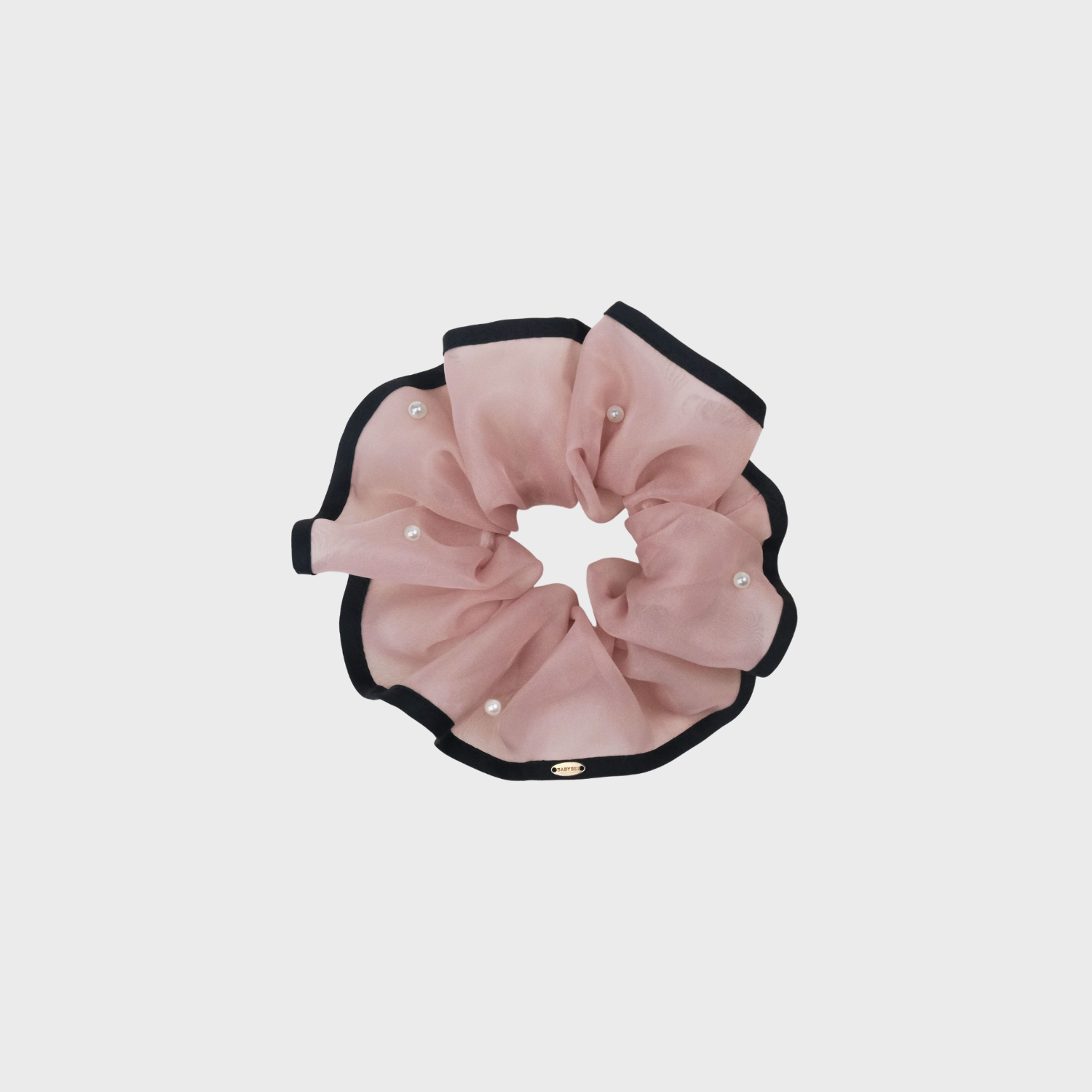 Organza Pearl Large Scrunchie (Color-blocked & Scattered)