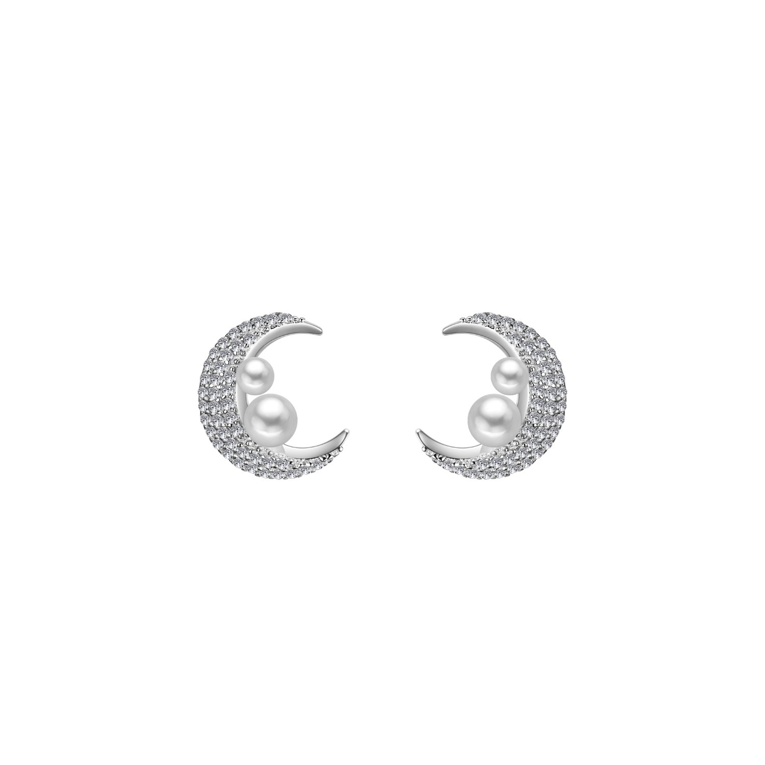 Moon Stud Earrings