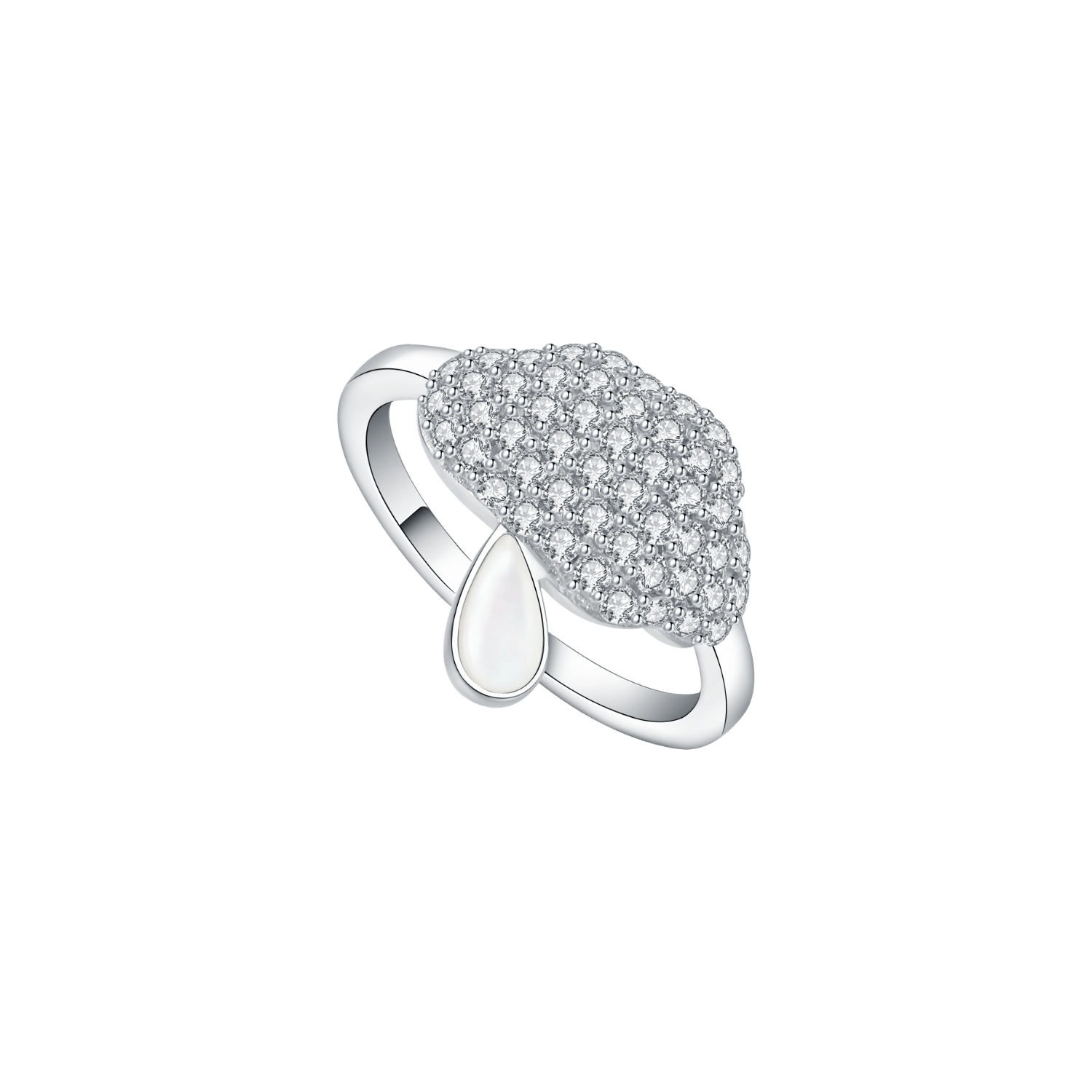 Spring Rain Pave Ring