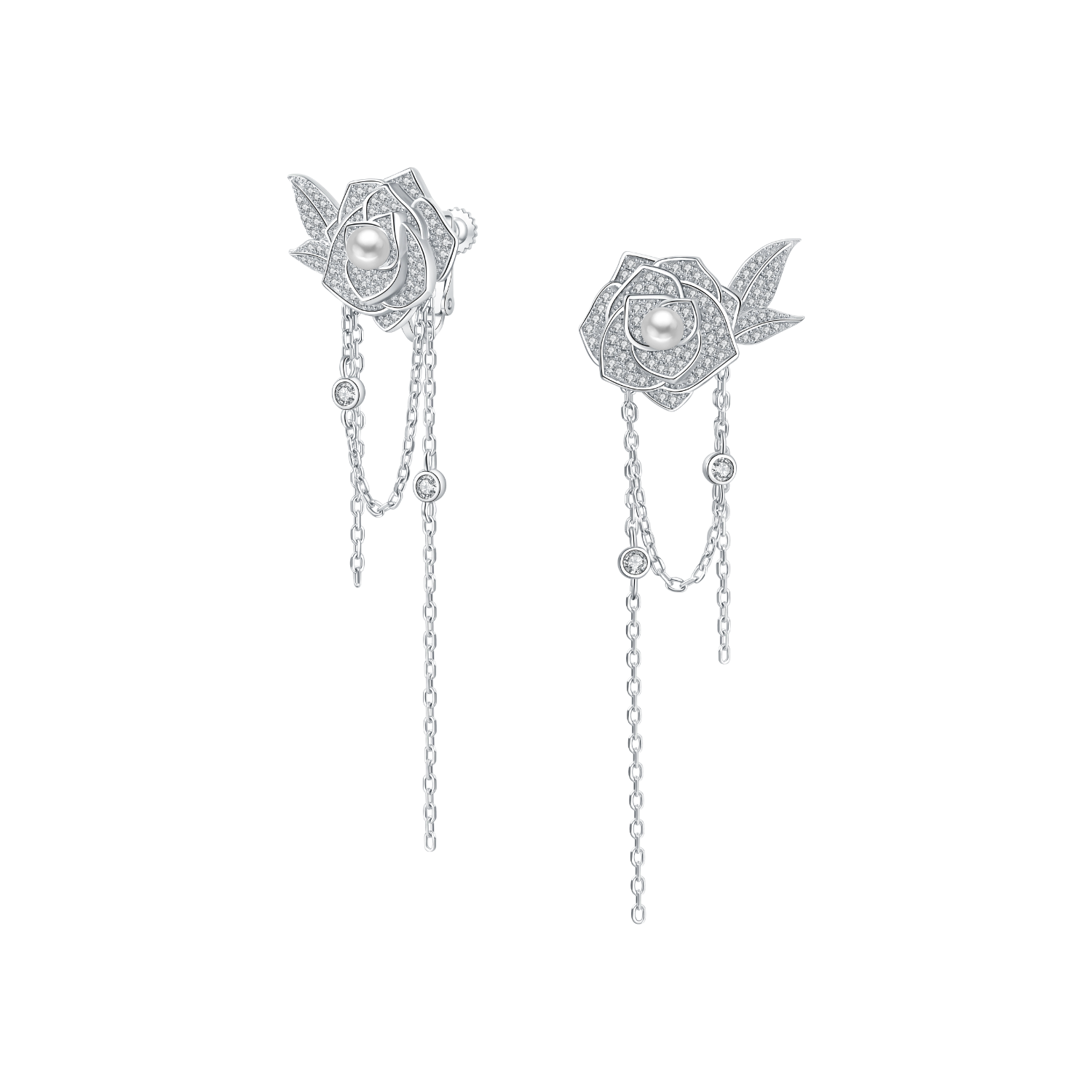 Rose Drop Earrings