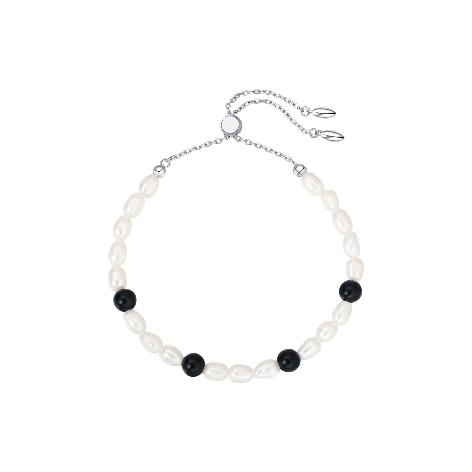 Ink Cloud Beaded Bracelet (Spaced)