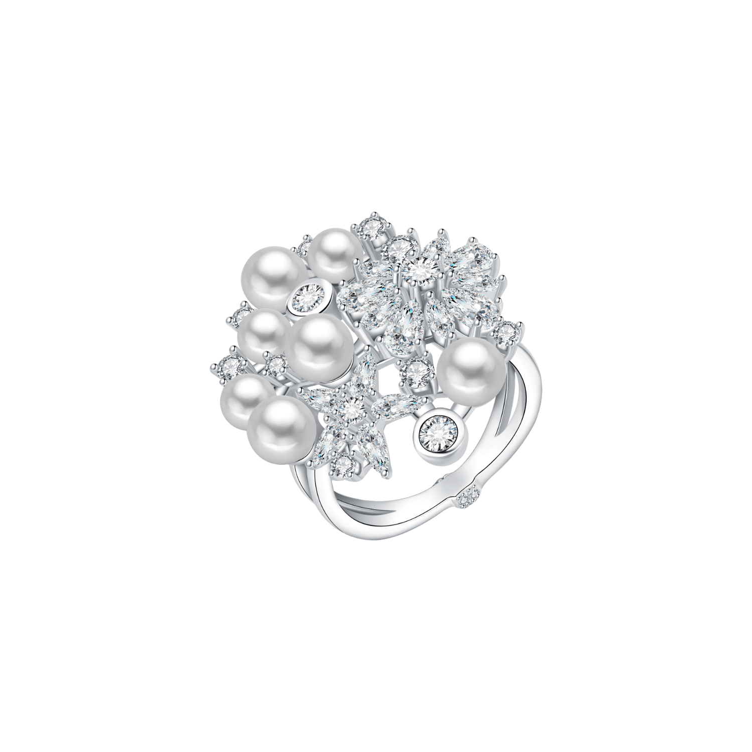 Bouquet Inlaid Ring