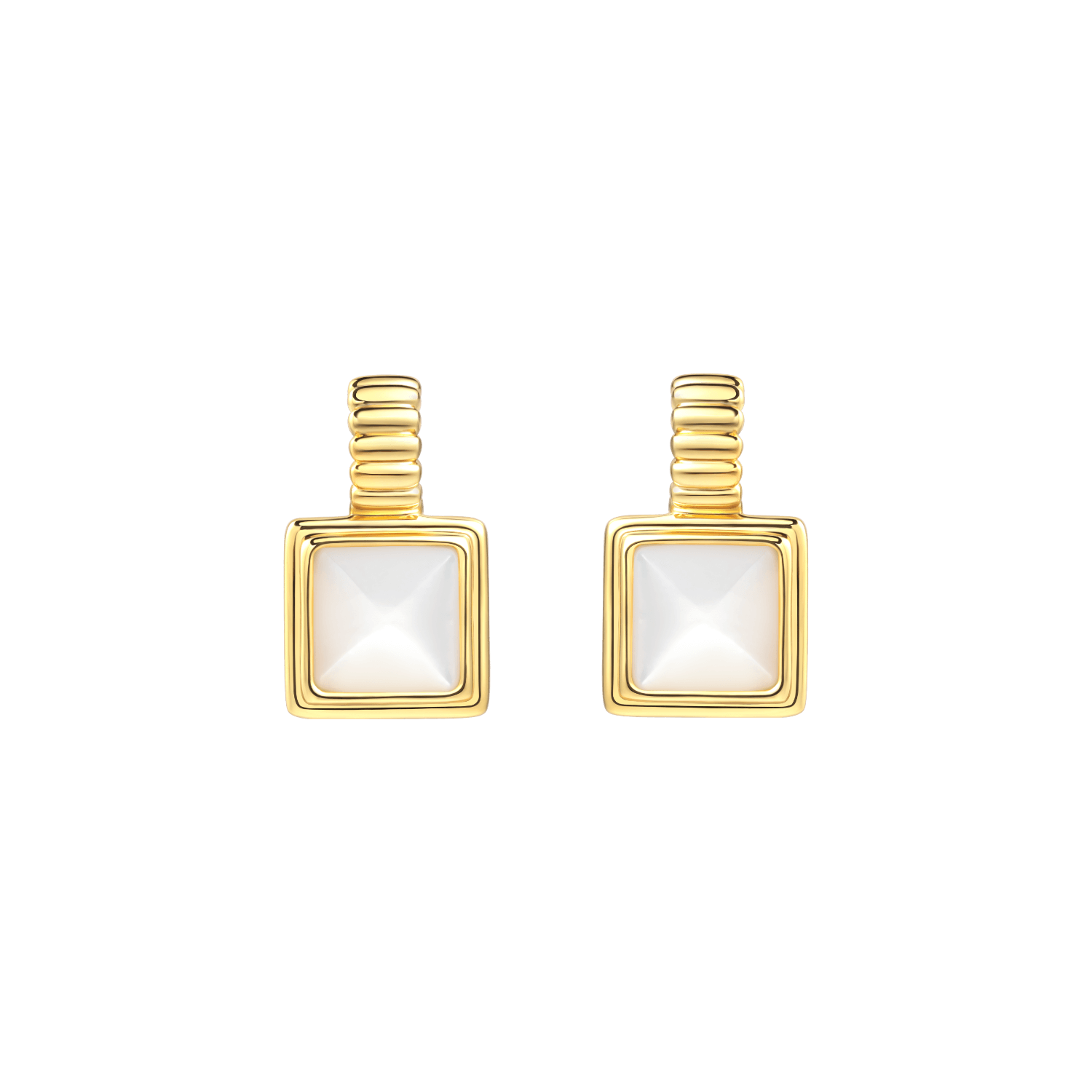 Porcelain Tile Stud Earrings