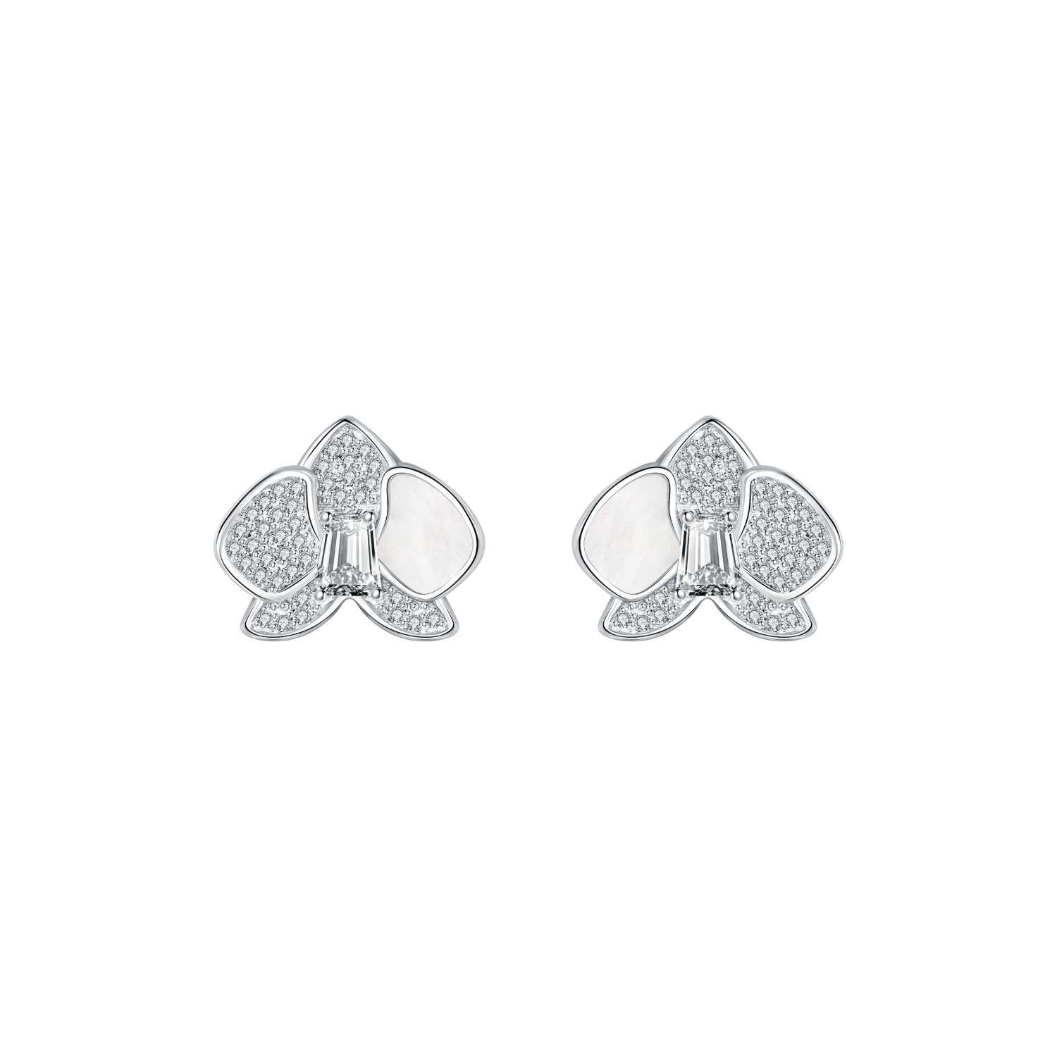 Butterfly Orchid Stud Earrings