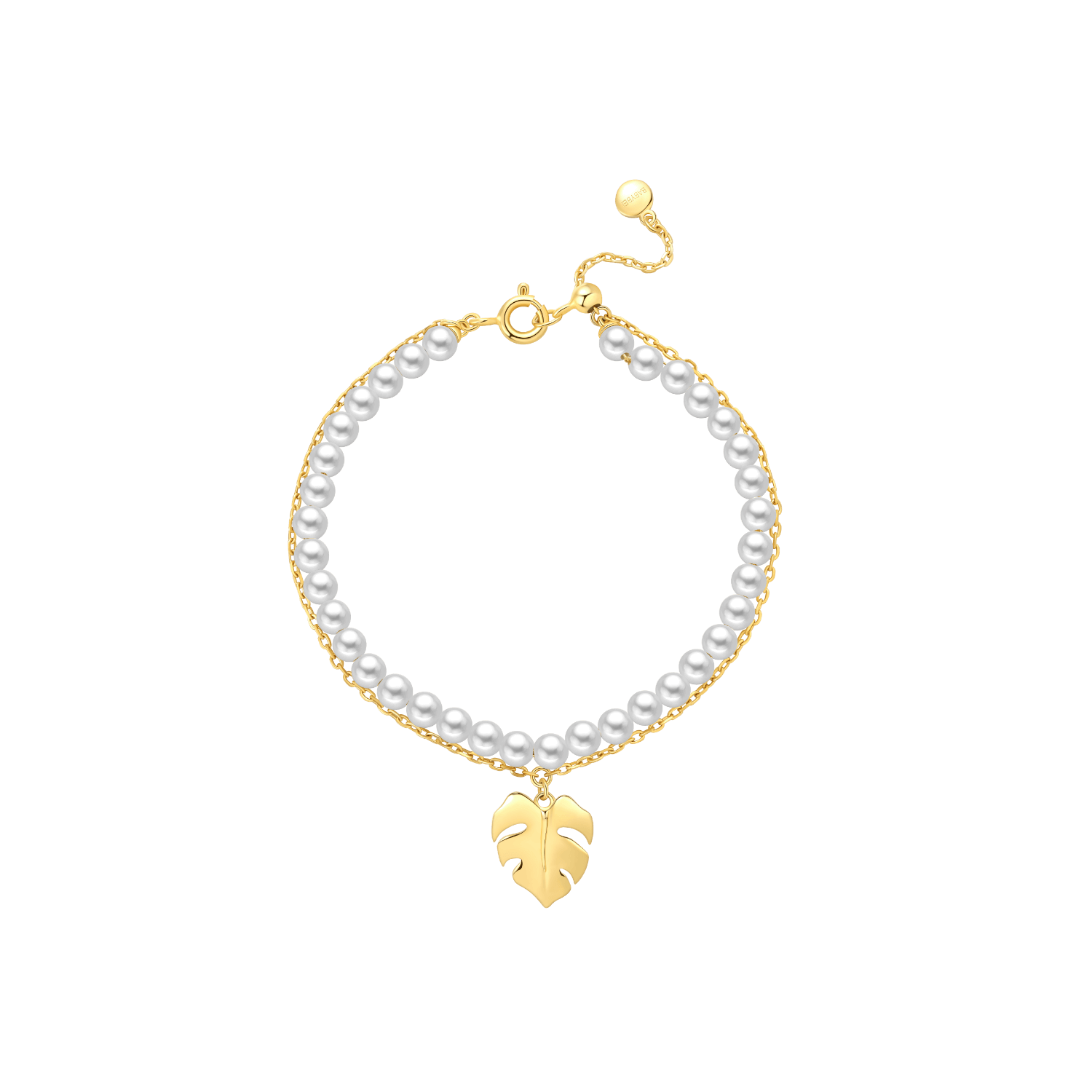 Monstera Layered Bracelet