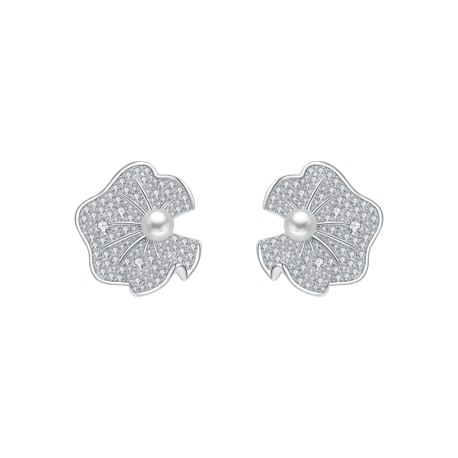 Lotus Leaf Stud Earrings