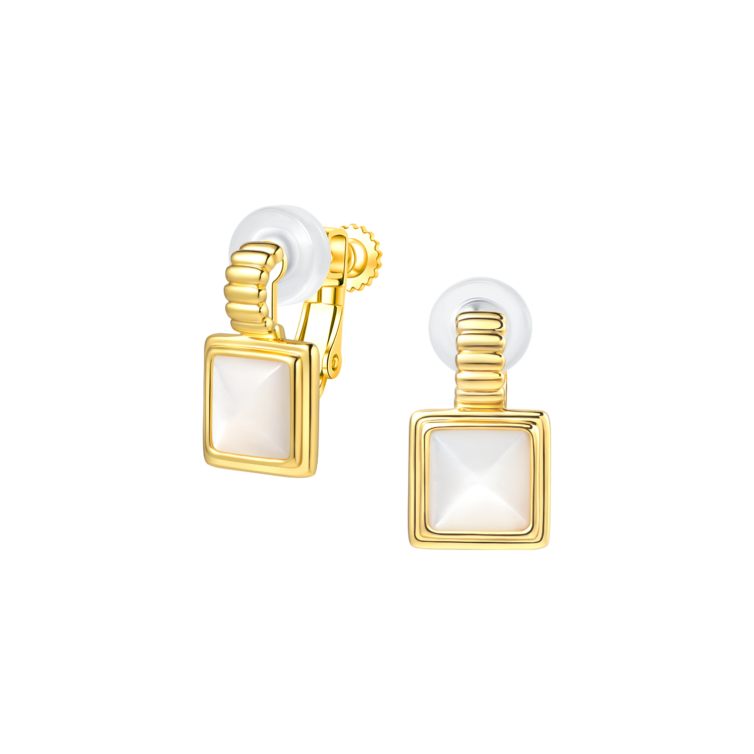Porcelain Tile Stud Earrings