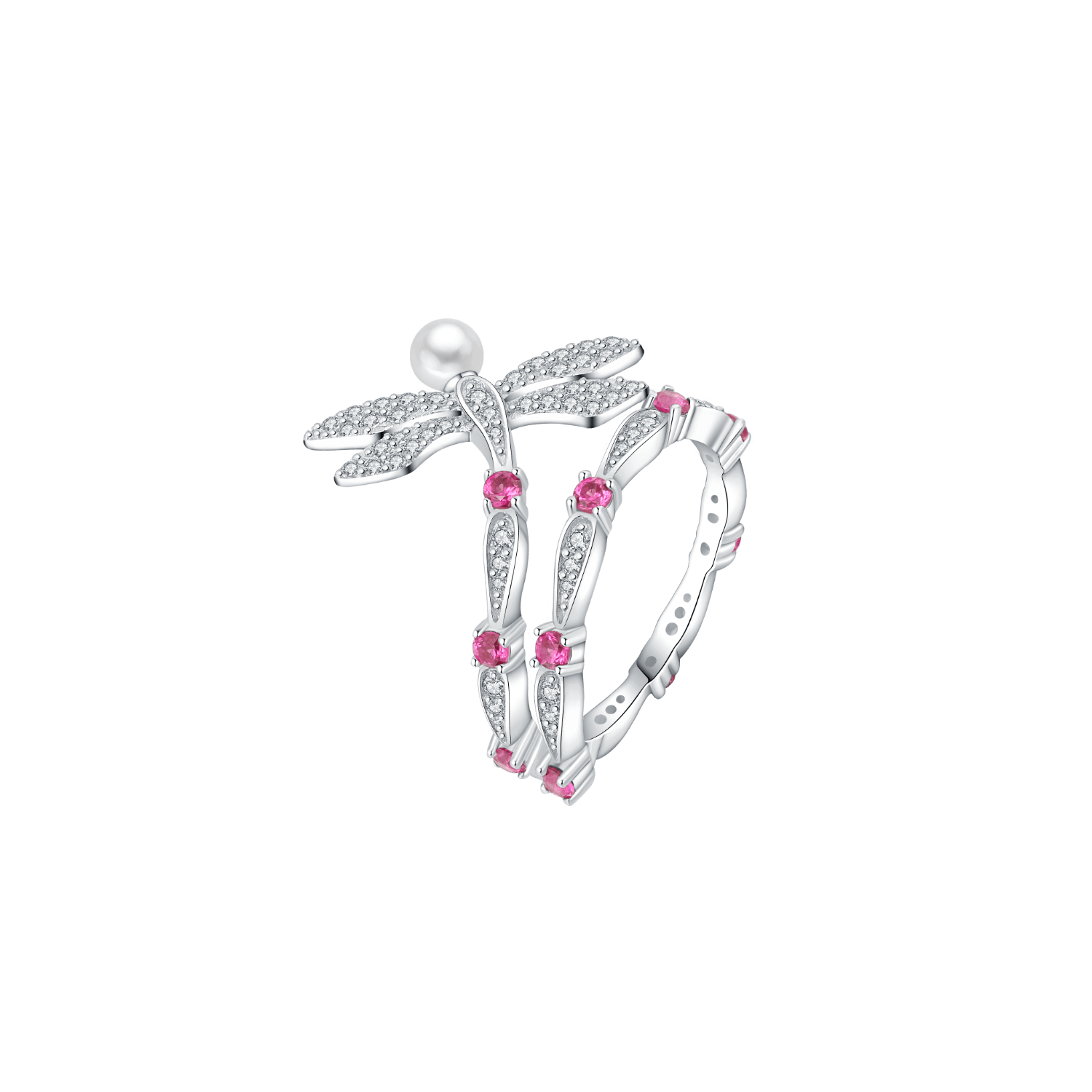 Dragonfly Pave Ring