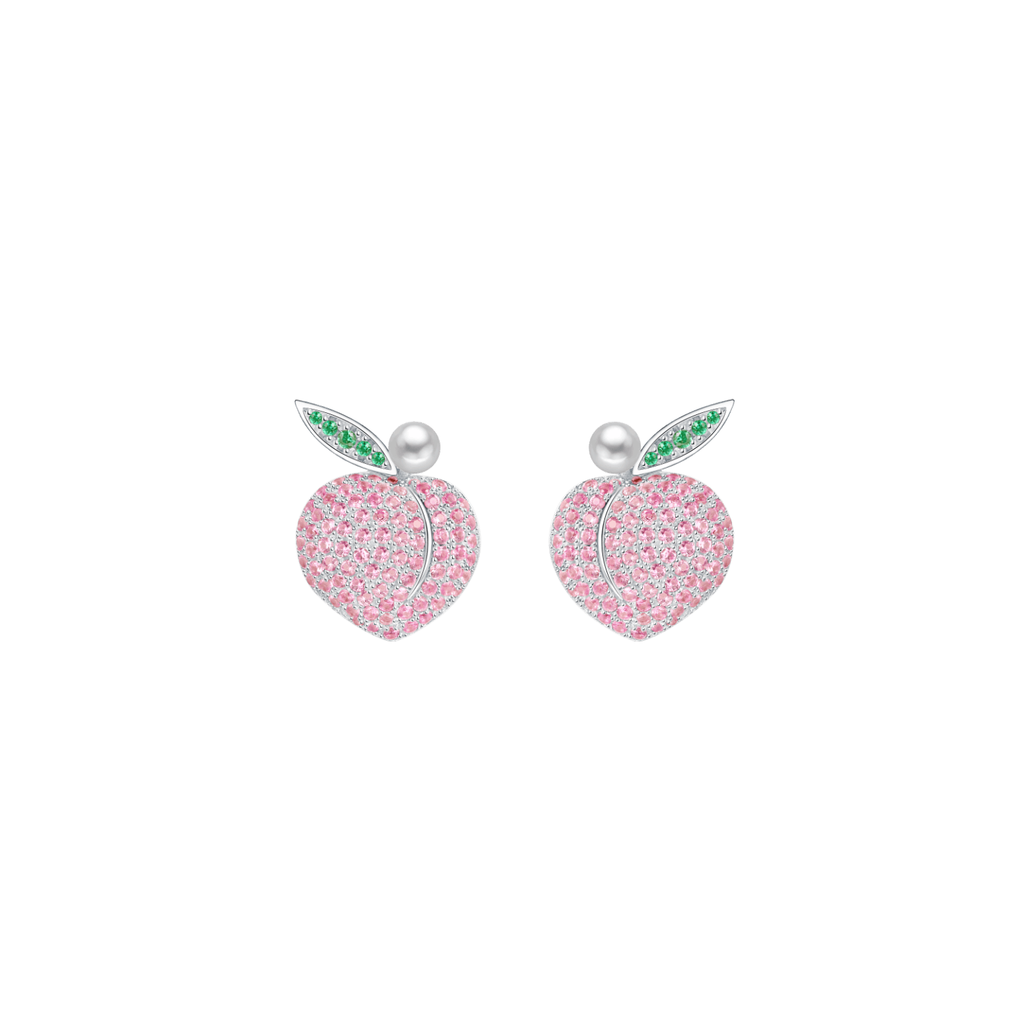 Peach Stud Earrings
