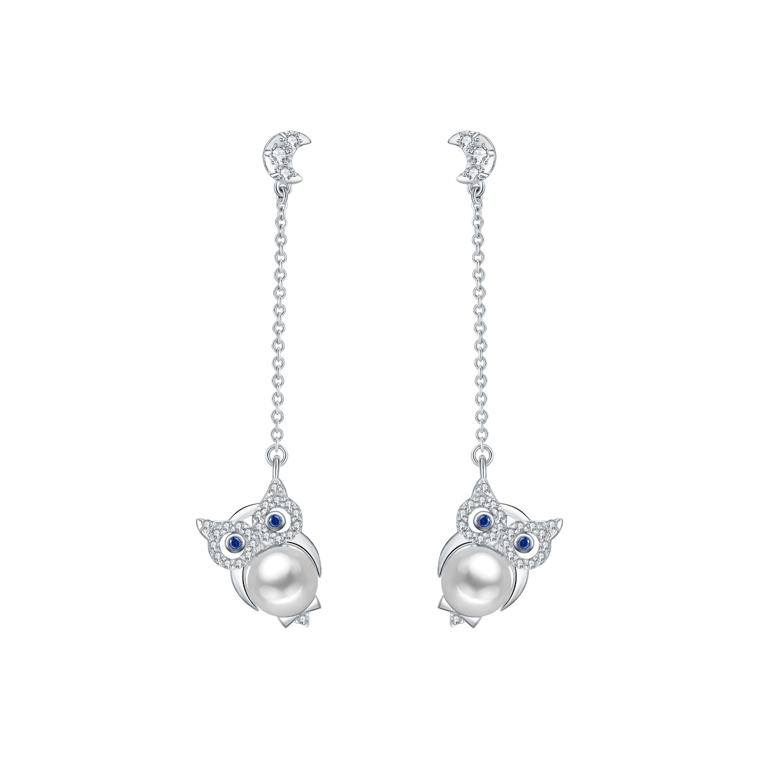Owl Drop Earrings