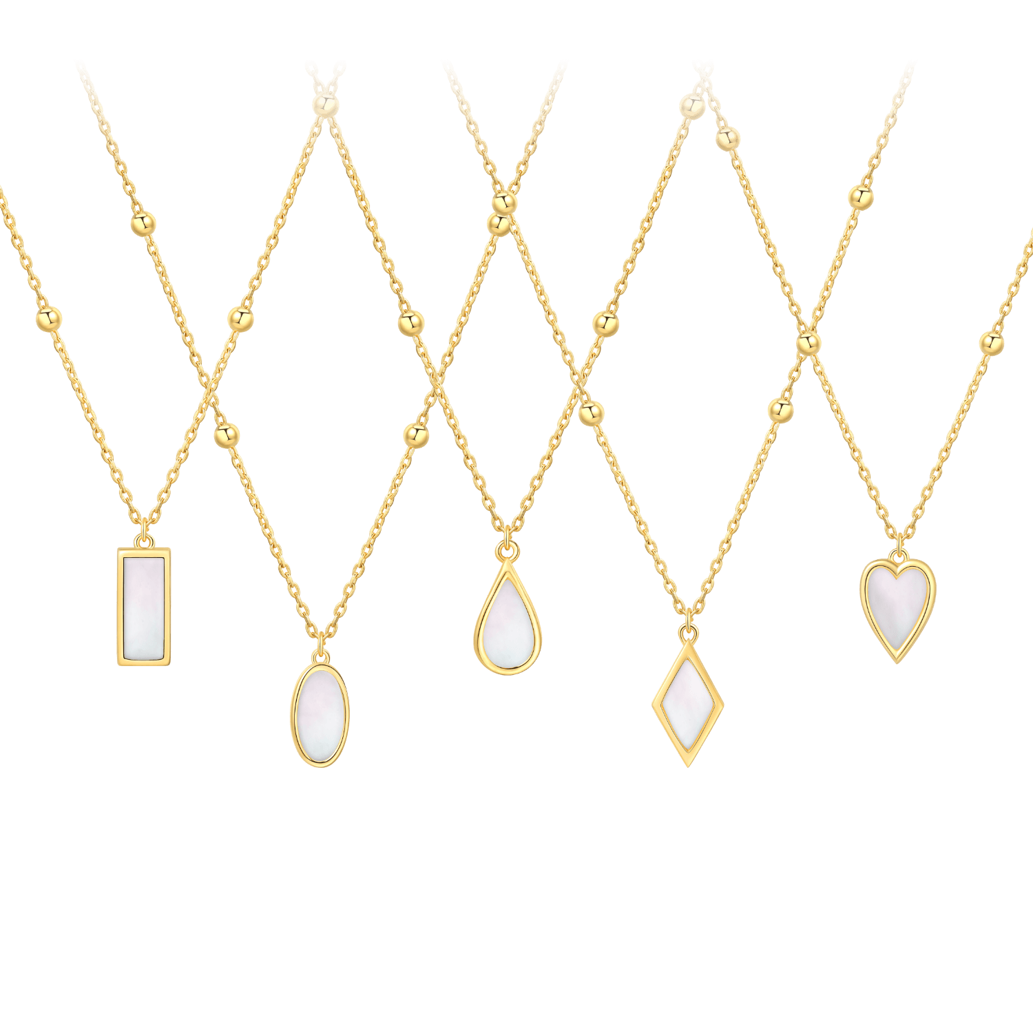 Little Golden Beans Pendant Necklace
