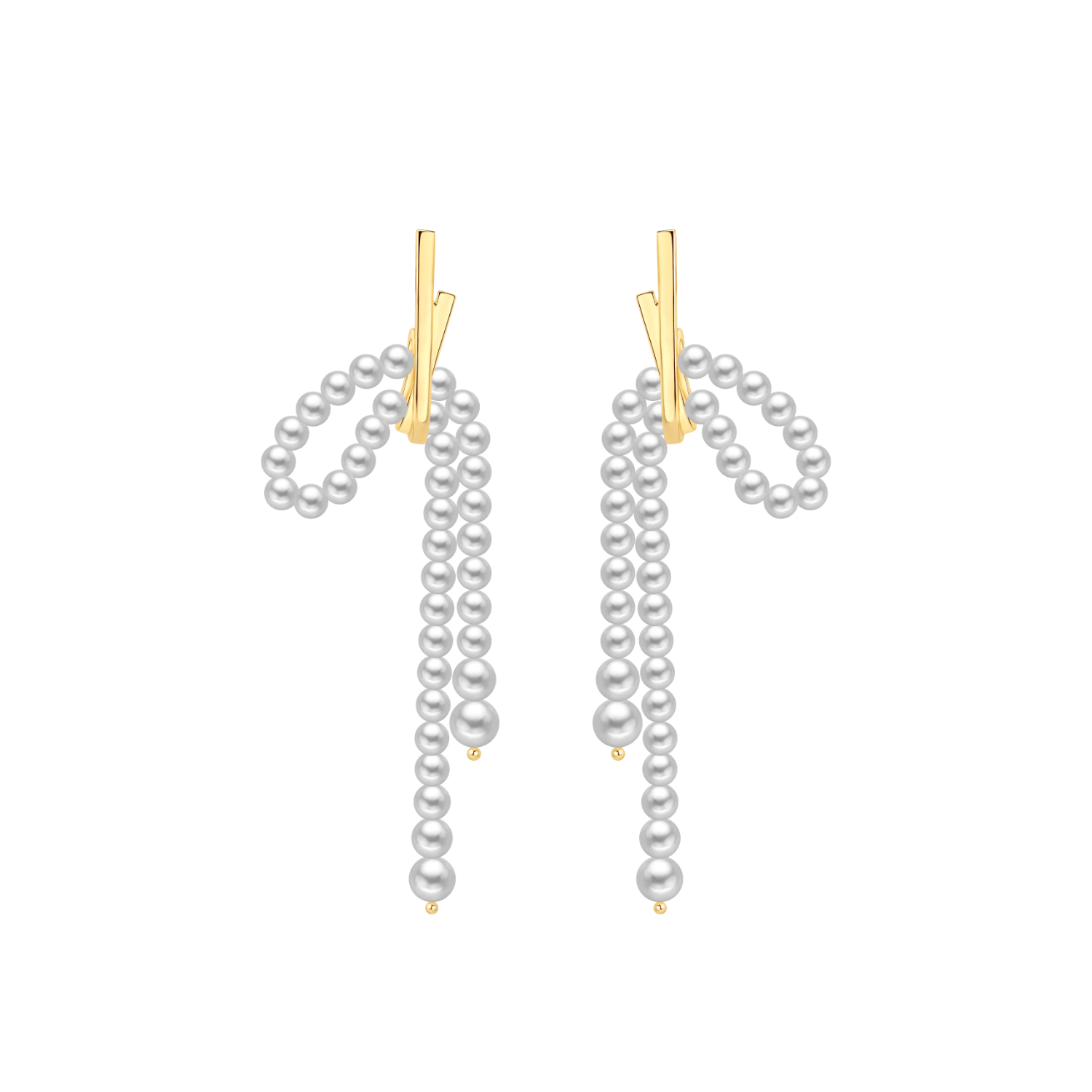 Ribbon Drop Earrings