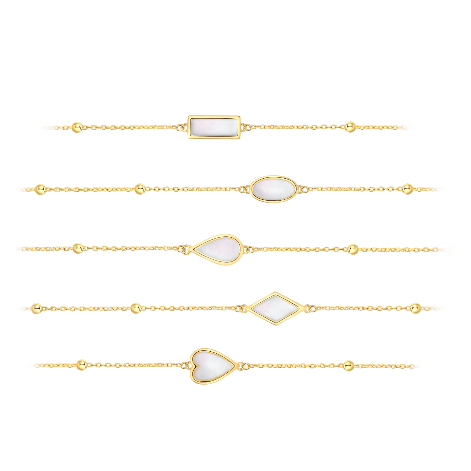 Little Golden Beans Inlaid Bracelet