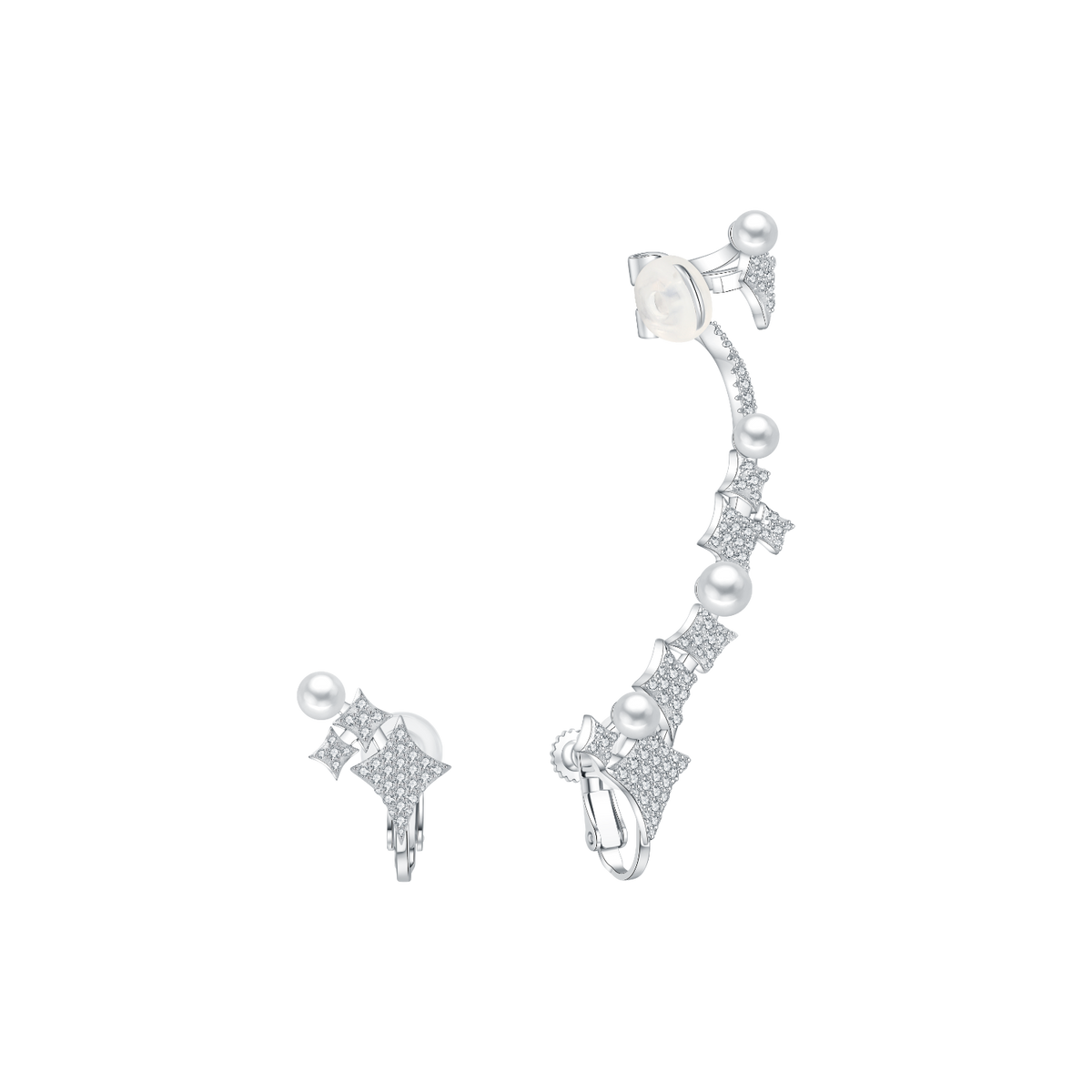 Stars Asymmetric Earrings
