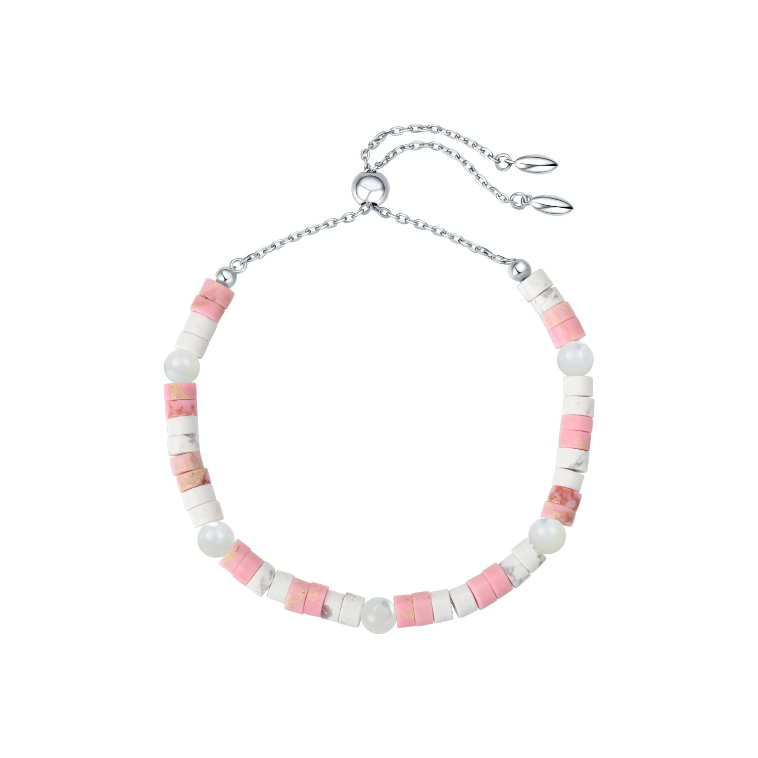 Peach Mist Beaded Bracelet