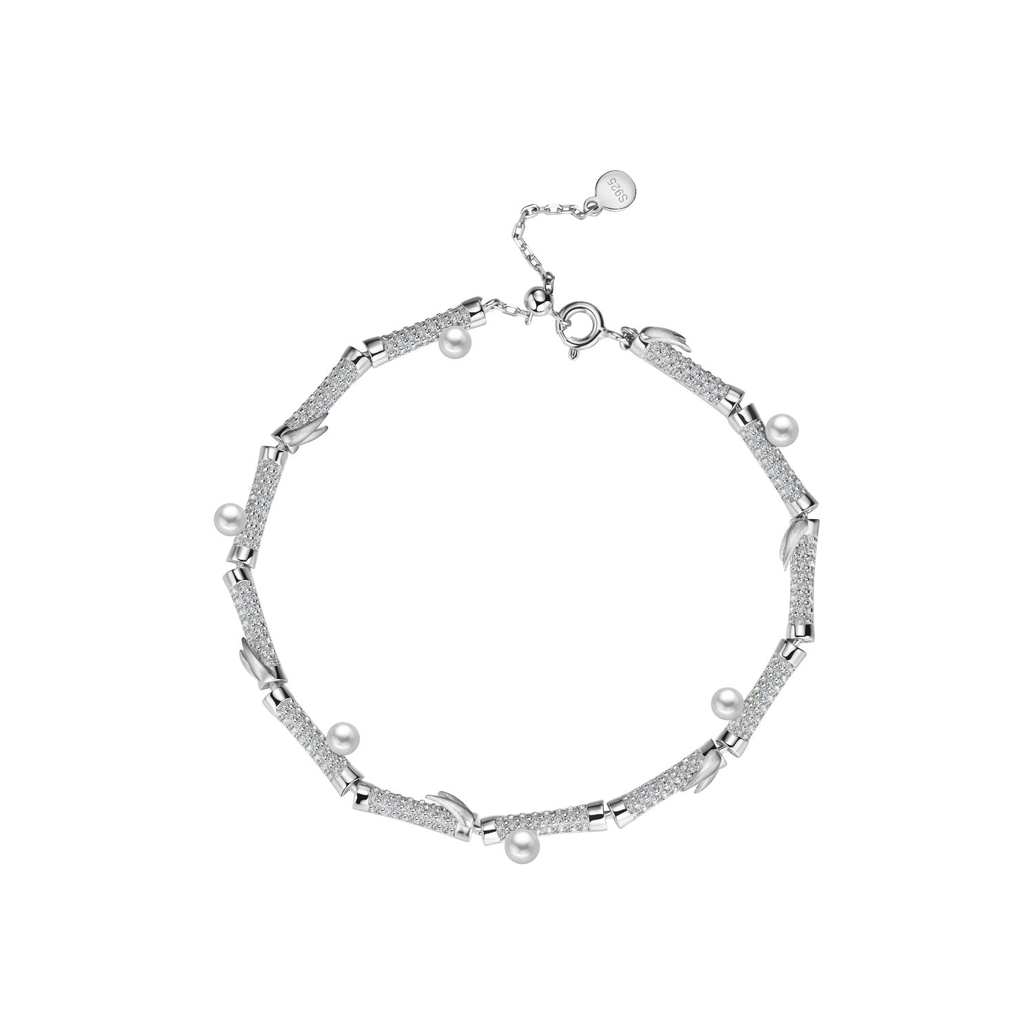 Bamboo Pave Bracelet