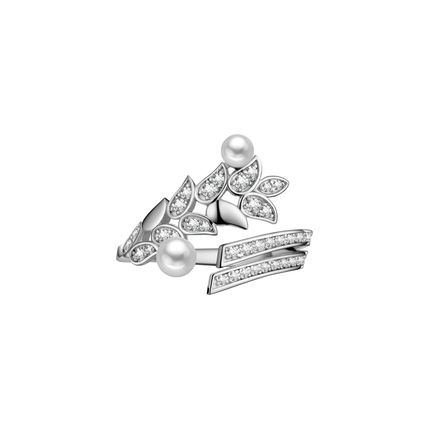 Wheat Pave Ring