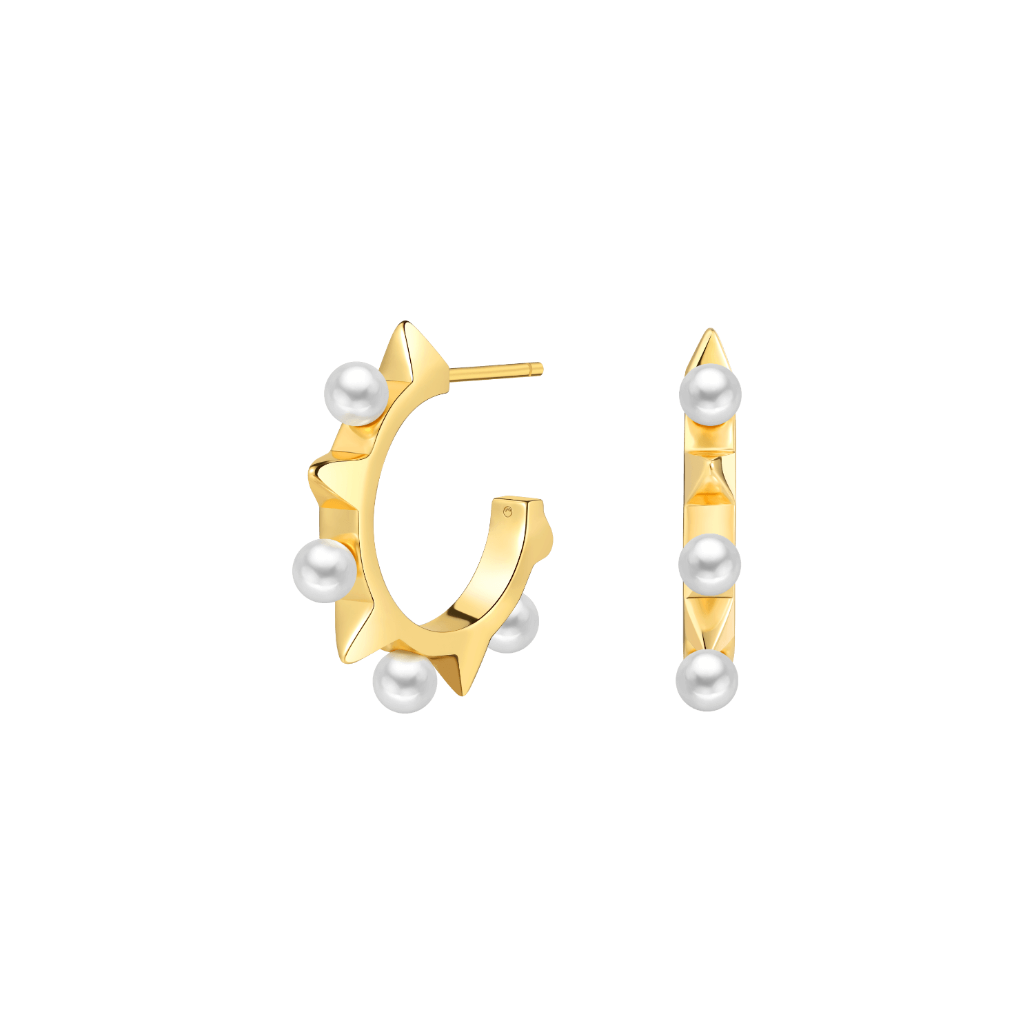Rivet Hoop Earrings