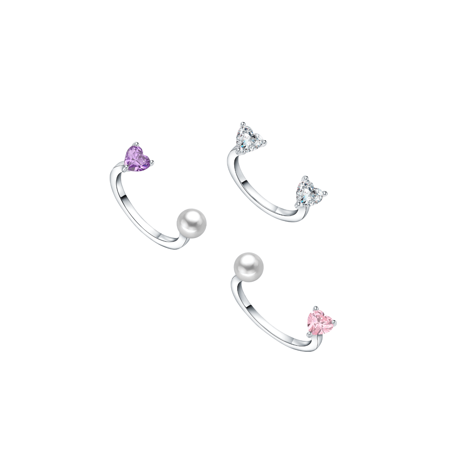 Sweet Heart Ring Set