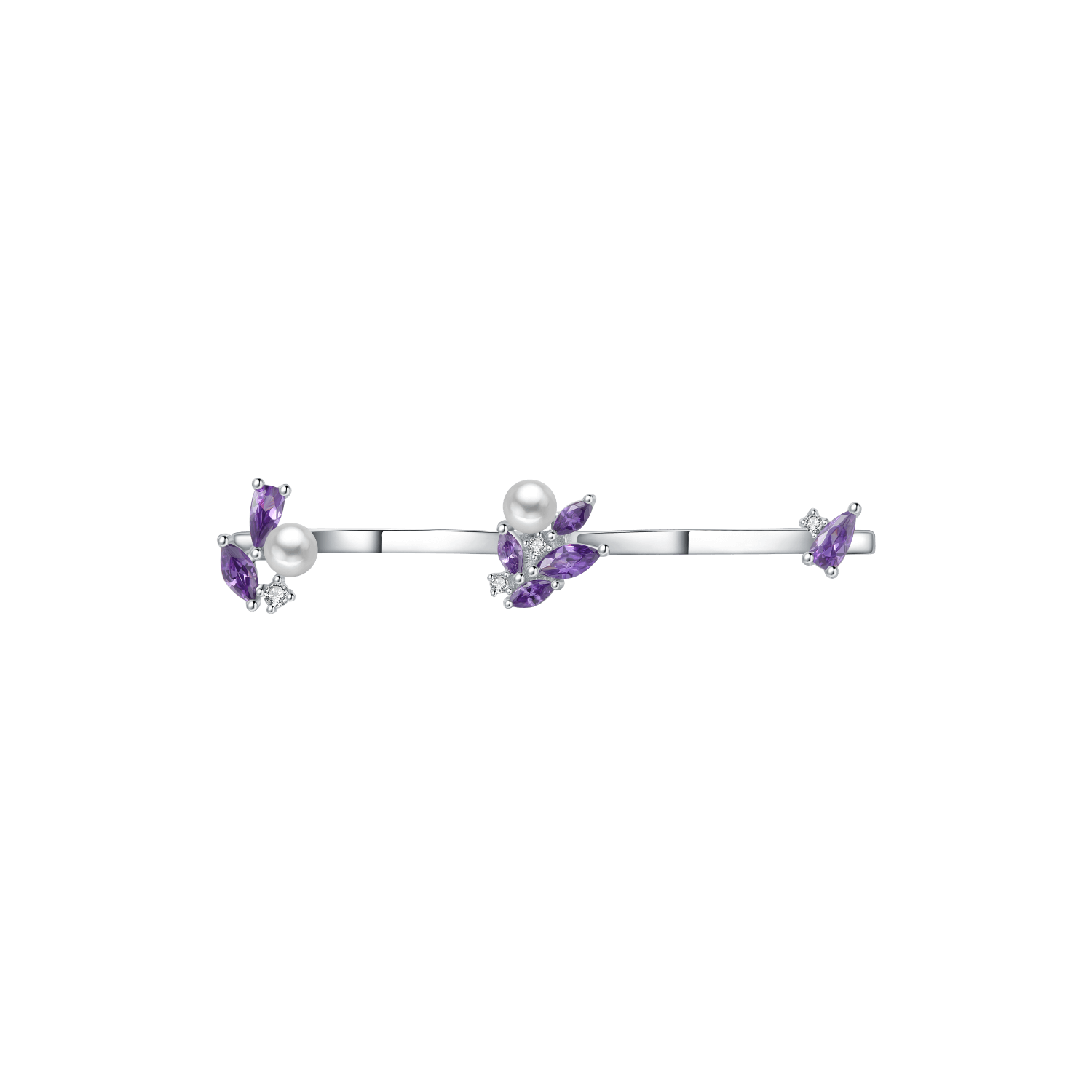 Lavender Two Finger Ring