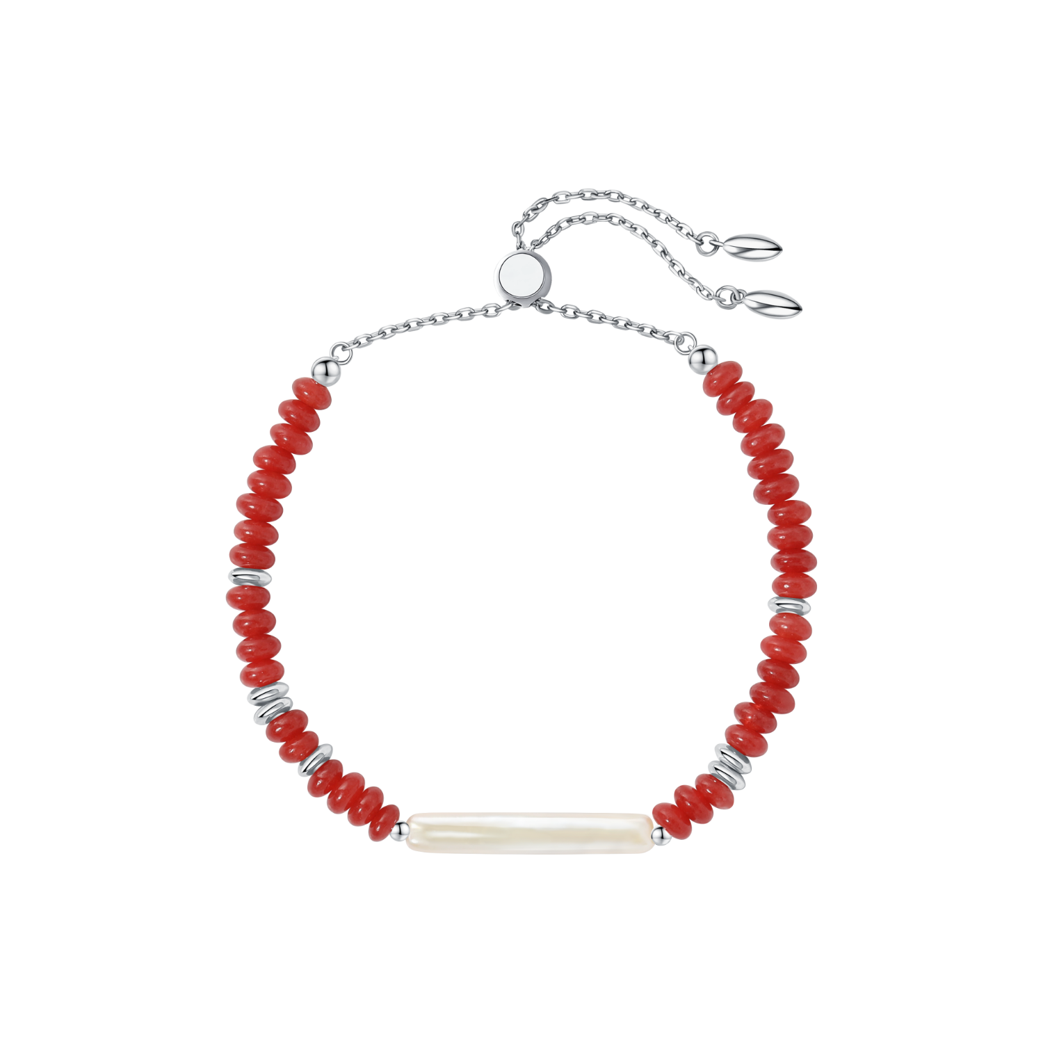Red Rouge Beaded Bracelet
