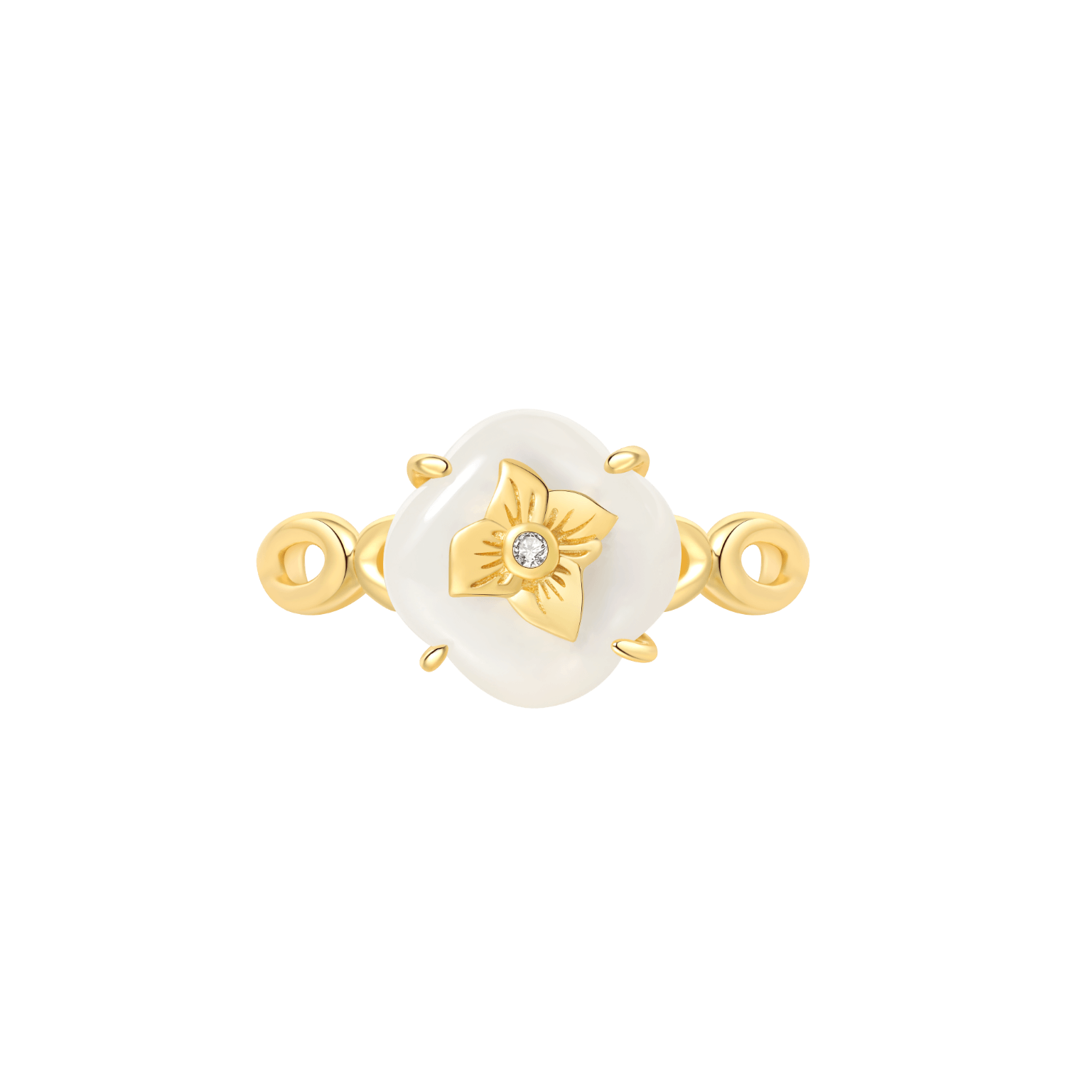 Persimmon Inlaid Ring