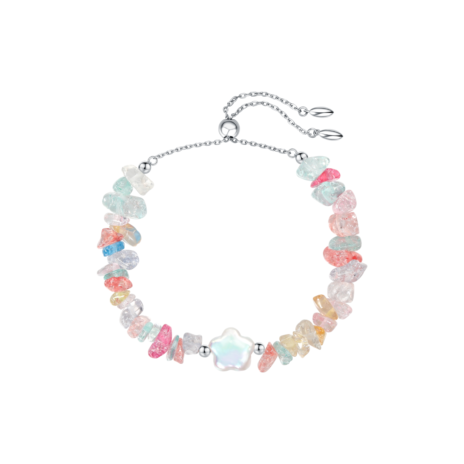Colorful Petals Beaded Bracelet