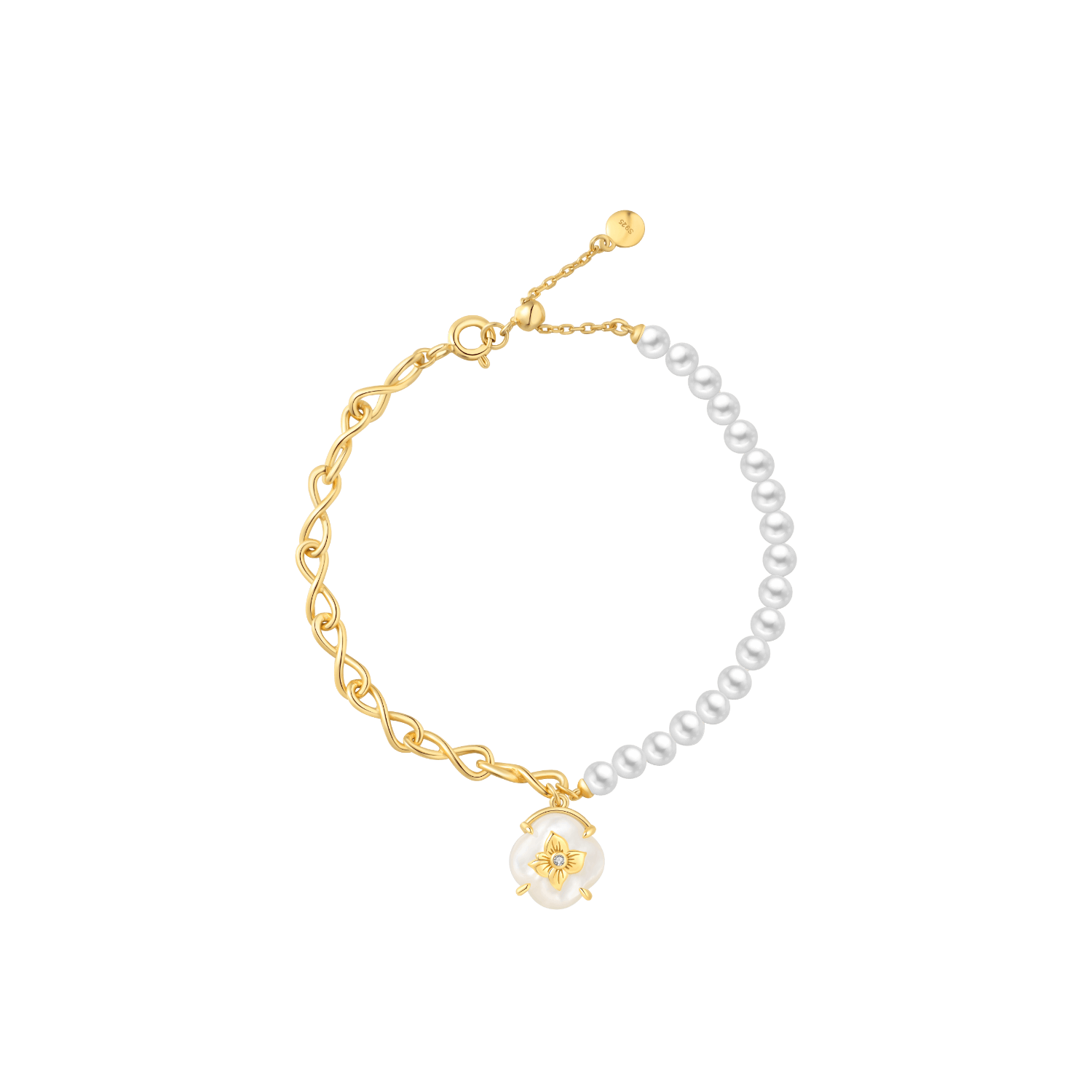 Persimmon Beaded Bracelet