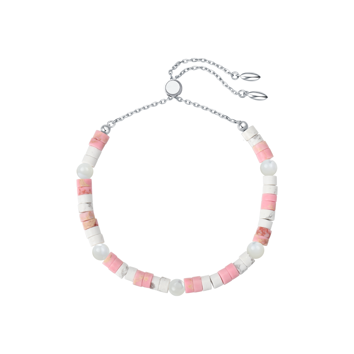 Peach Mist Beaded Bracelet