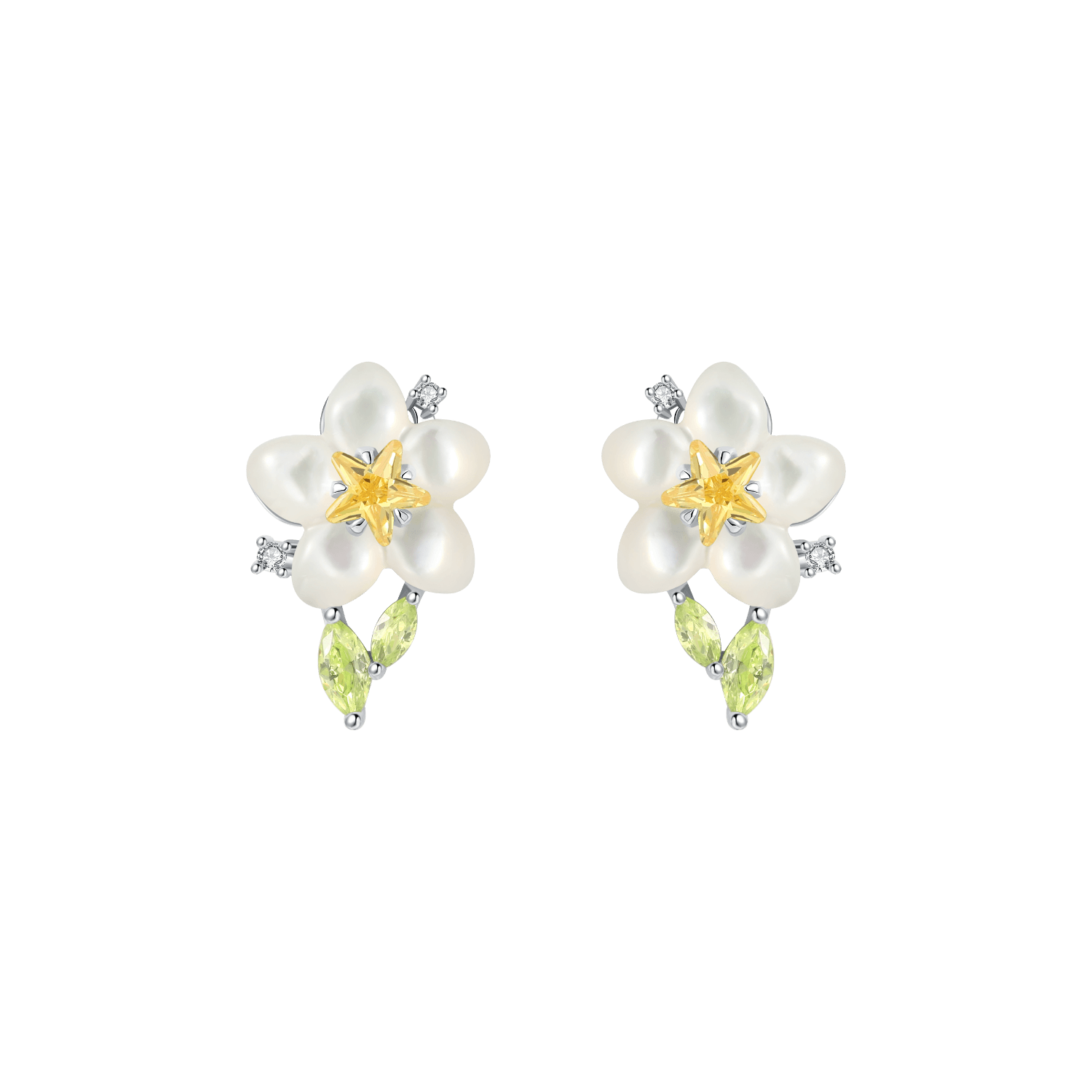 Pear Blossom Stud Earrings