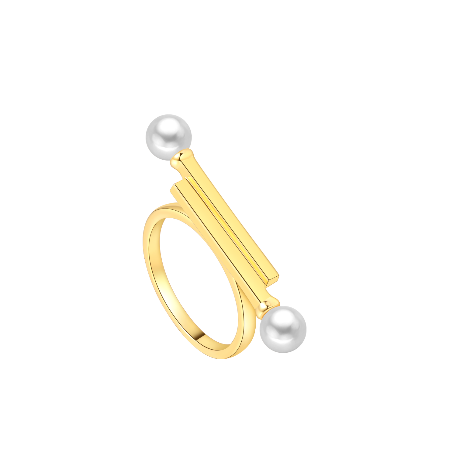 Matchstick Inlaid Ring