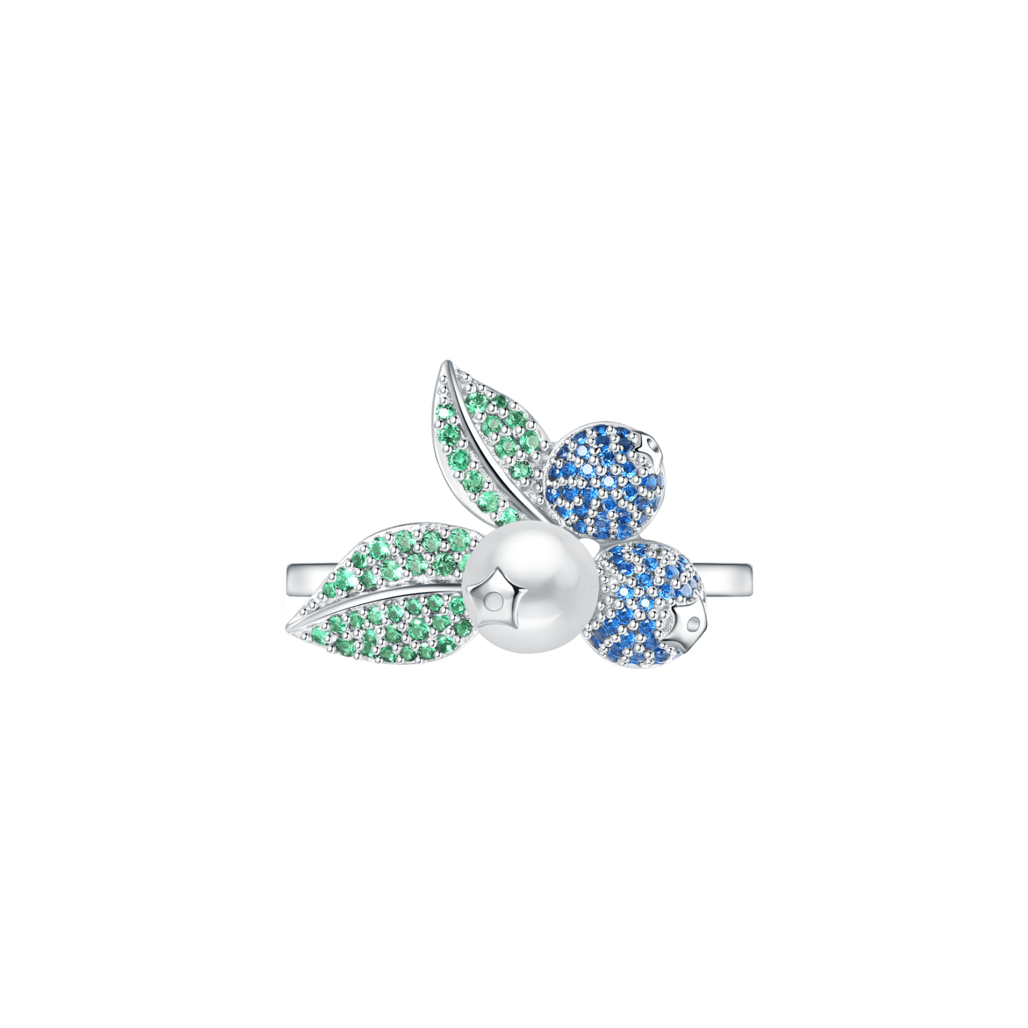 Blueberry Pave Ring