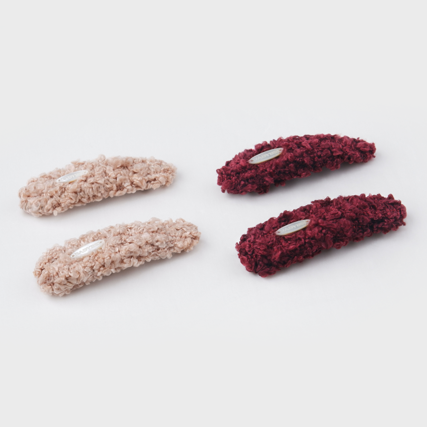 Fuzz Shell Medium Snap Clips (Drop & Oval)