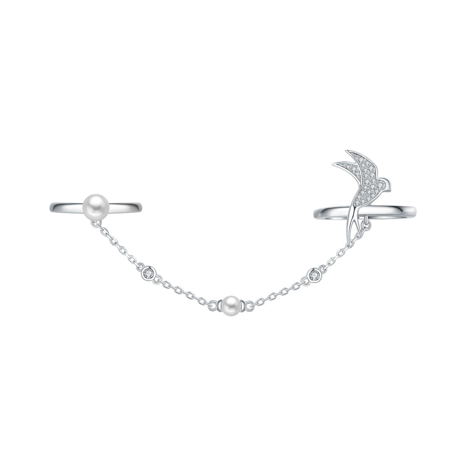 Swallow Two Finger Ring