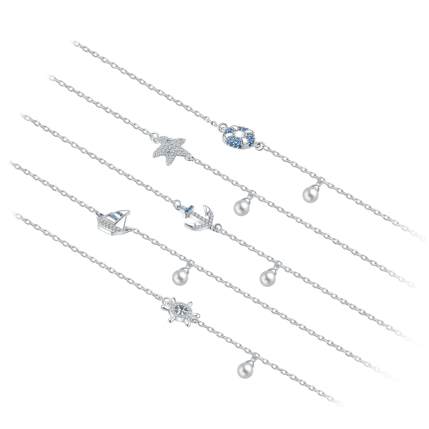 Little Ocean Pave Bracelet