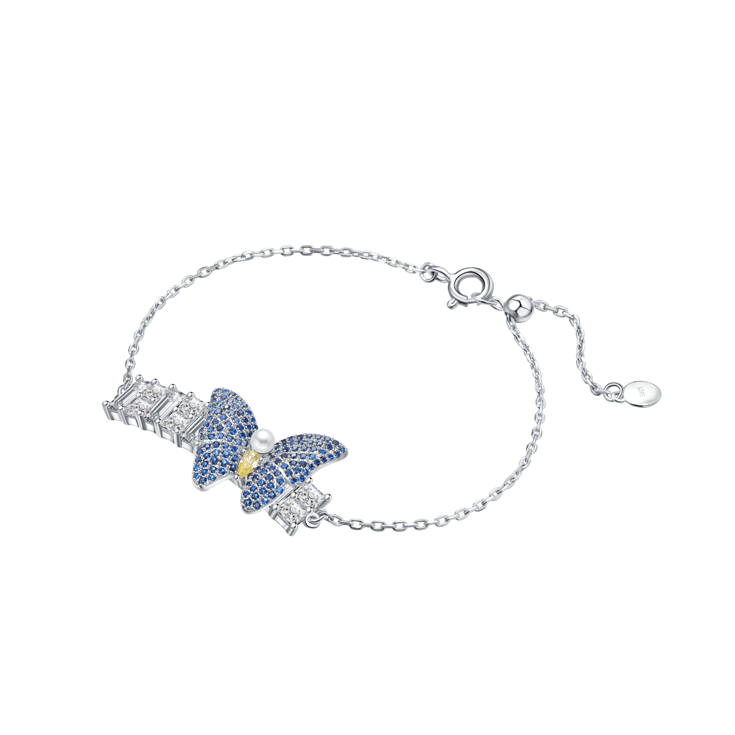 Colorful Butterfly Pave Bracelet