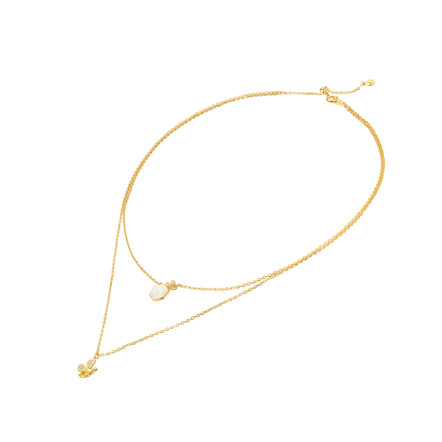 Honeycomb Layered Necklace