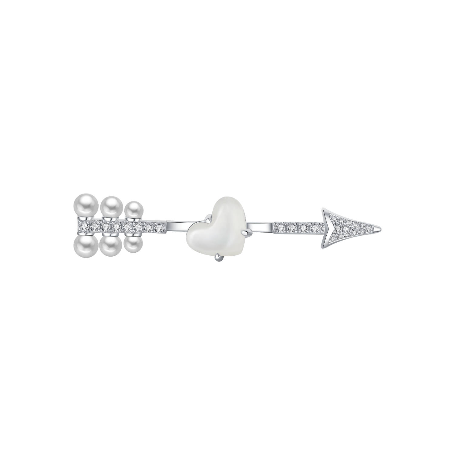 Cupid's arrow Two Finger Ring