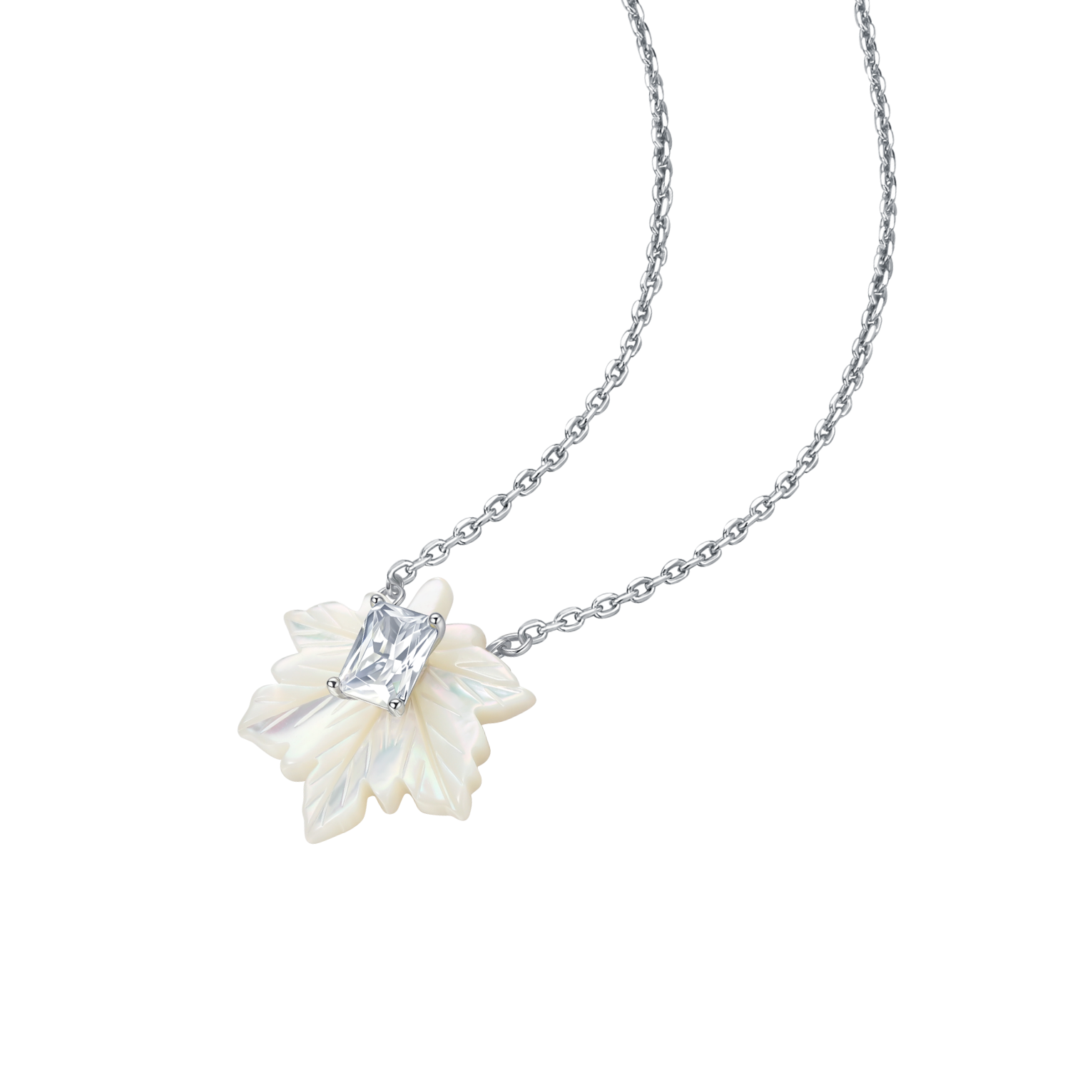 Moonlit Maple Pendant Necklace