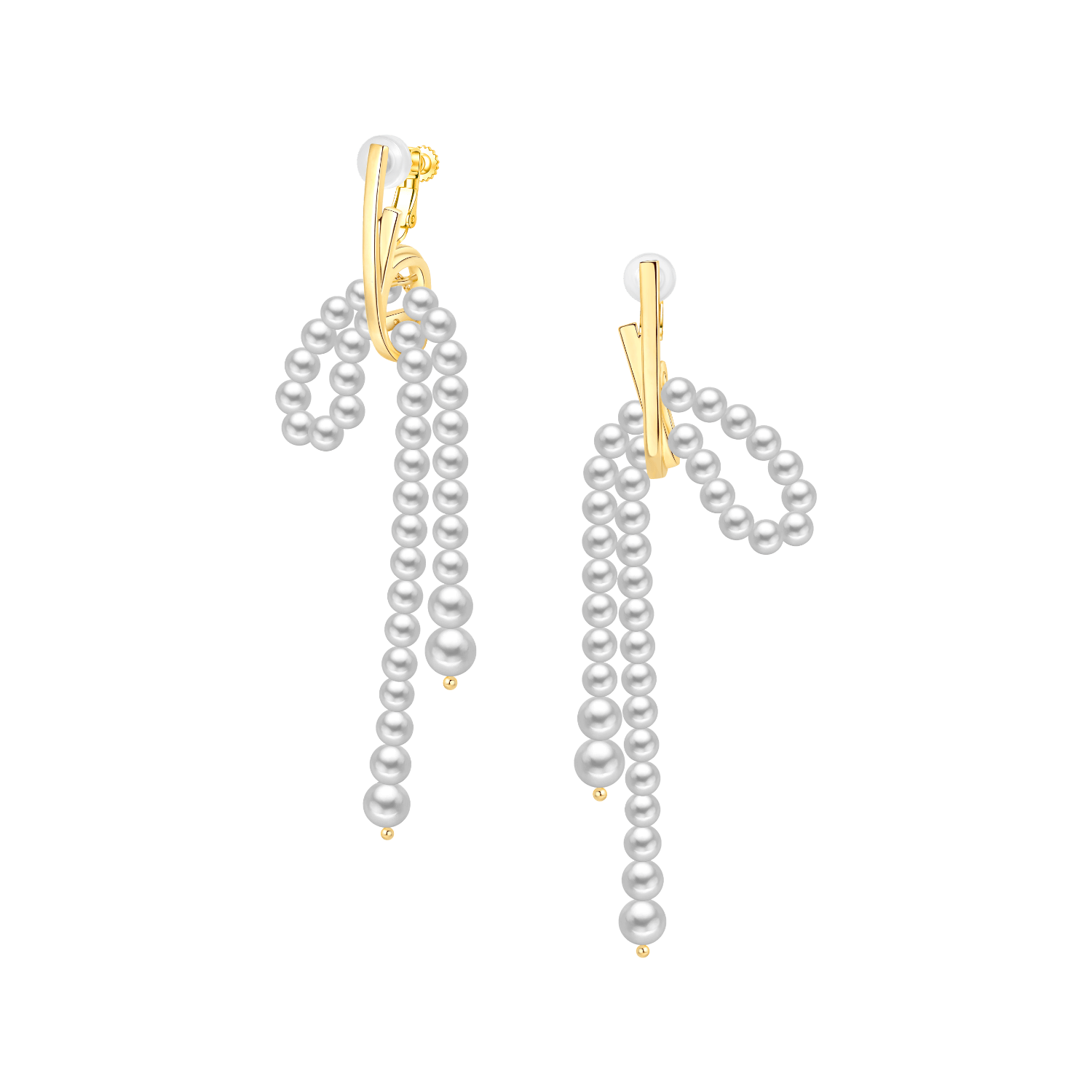 Ribbon Drop Earrings