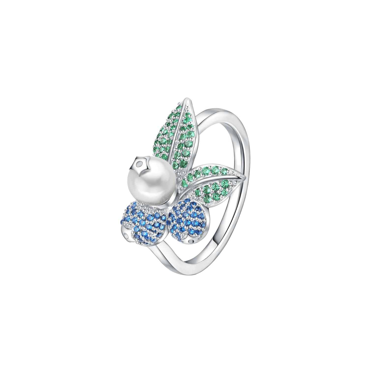 Blueberry Pave Ring