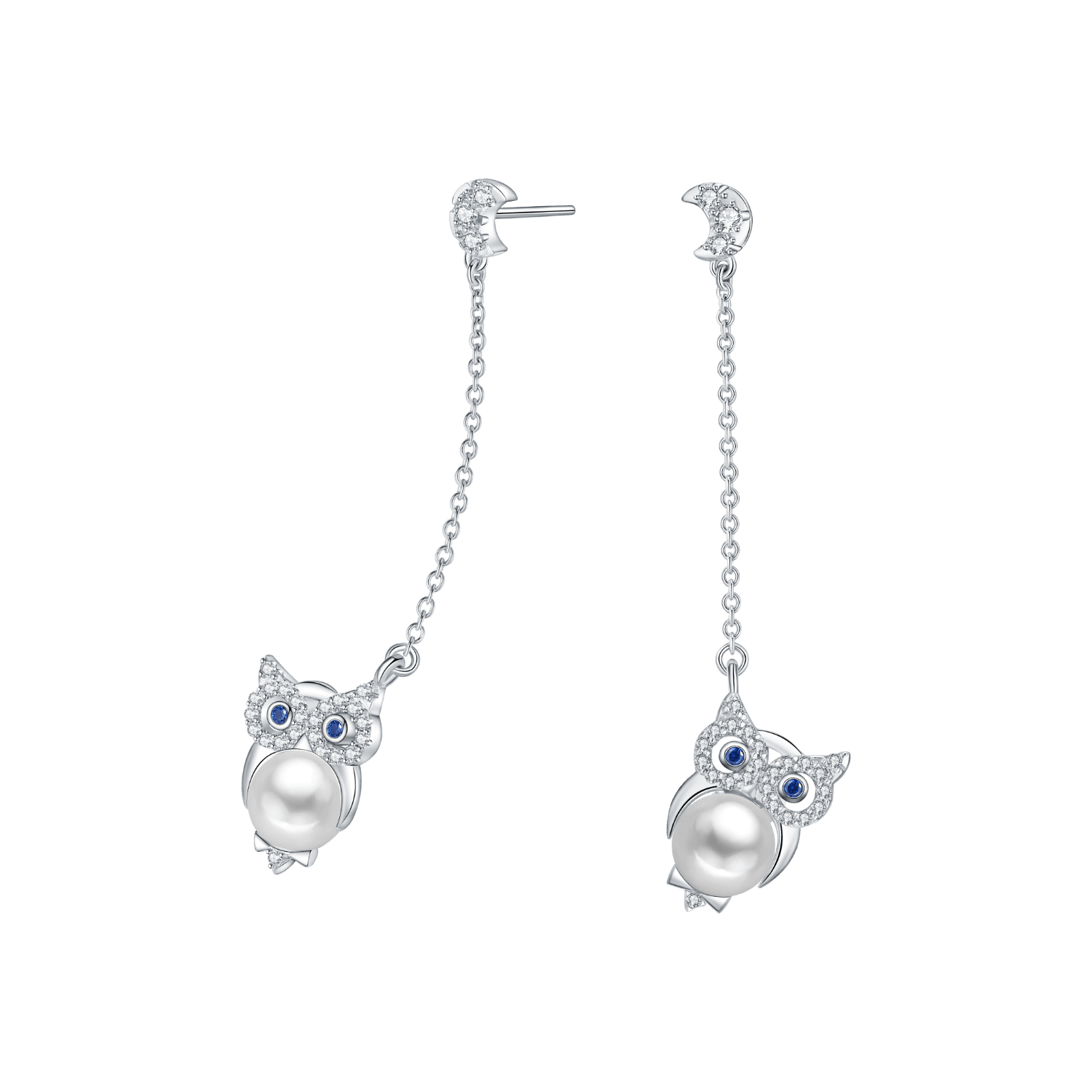 Owl Drop Earrings