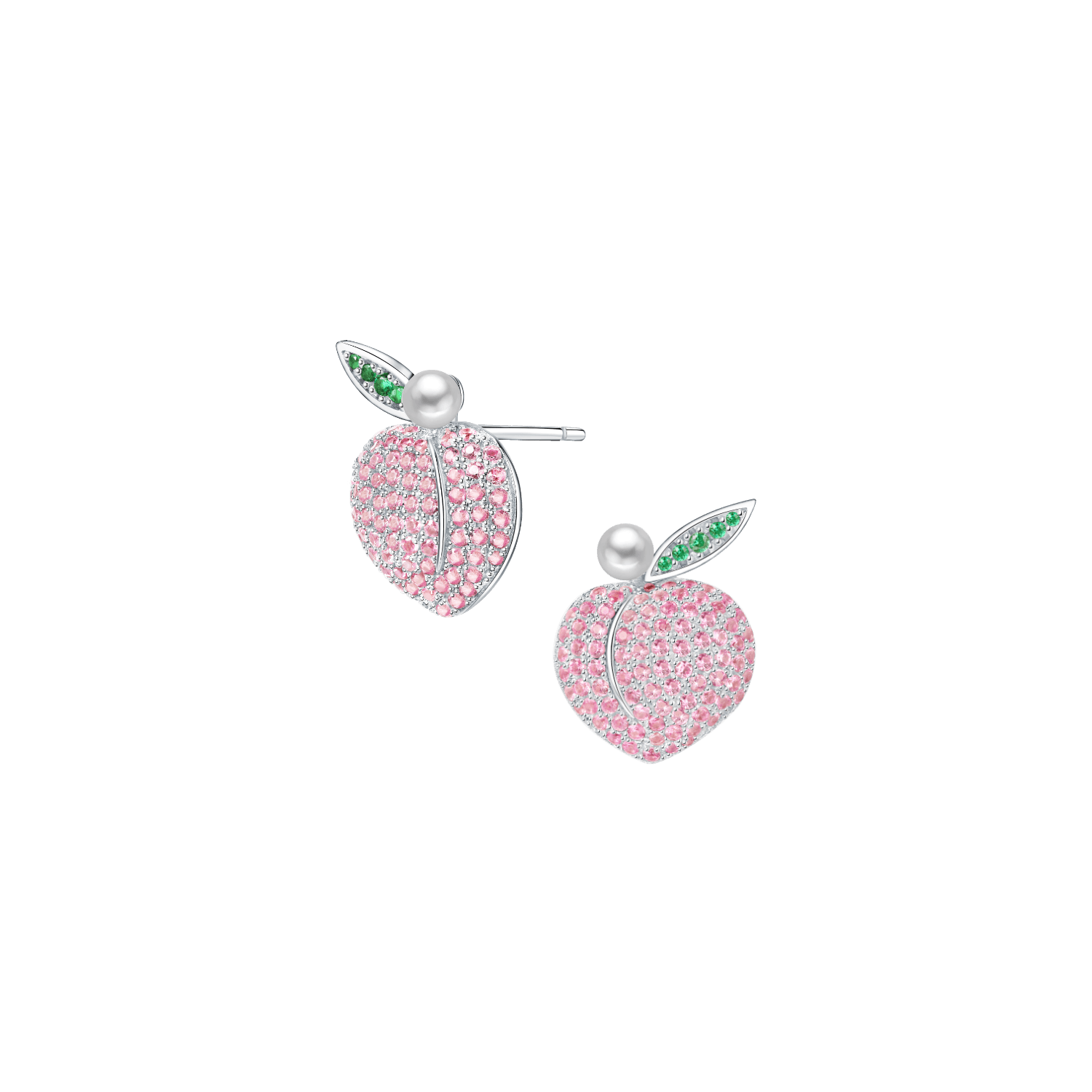 Peach Stud Earrings